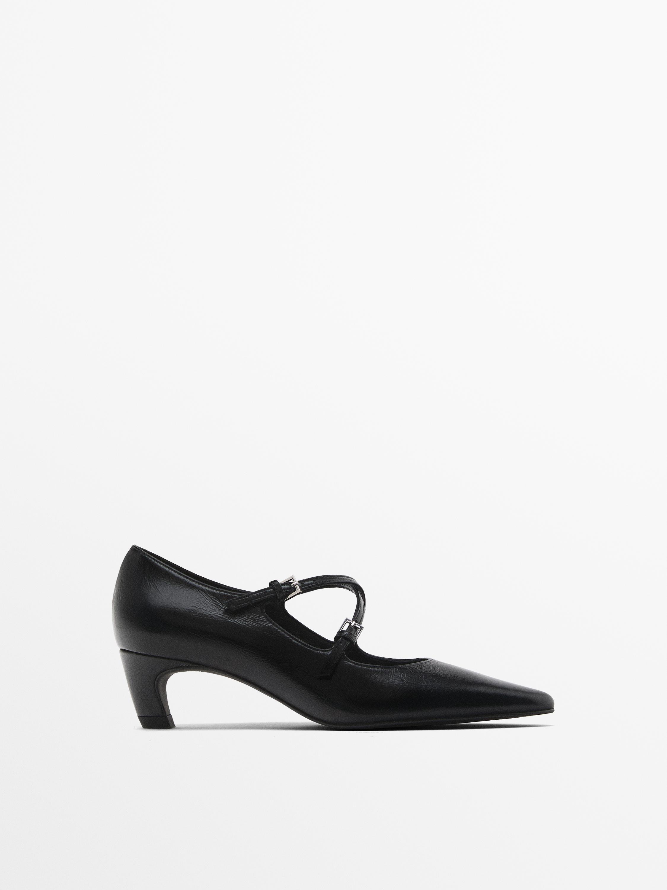 Zapato tacón tiras cruzadas