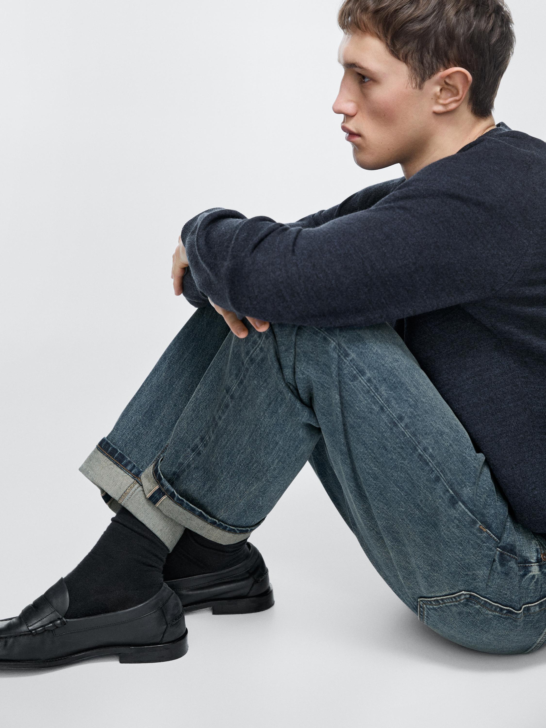 Selvedge fit jeans — MEDIUM BLUE