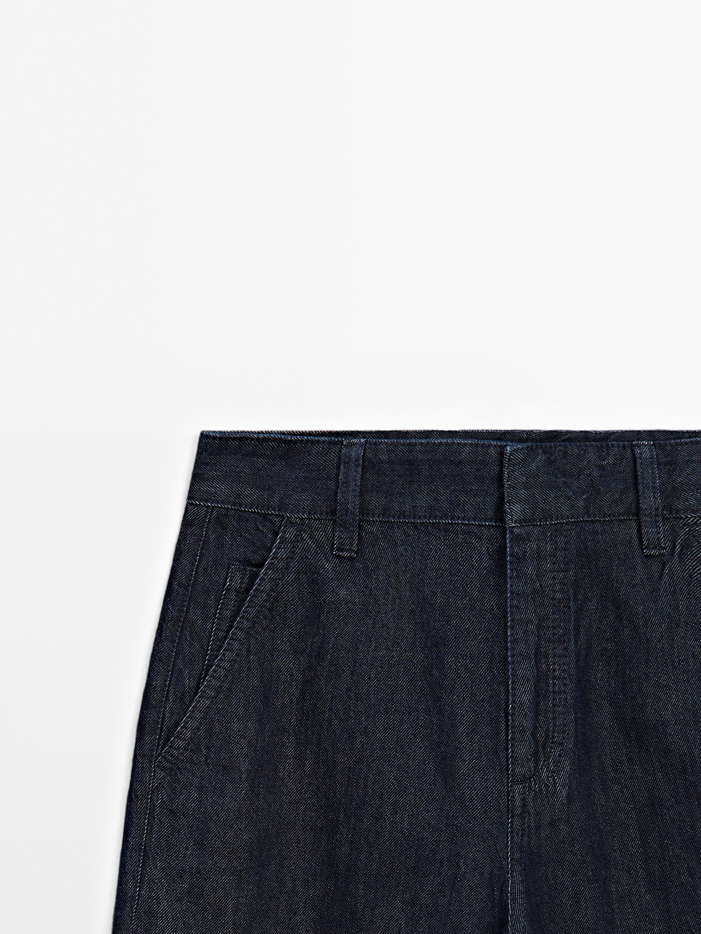 Straight-Fit-Jeans mit halbhohem Bund