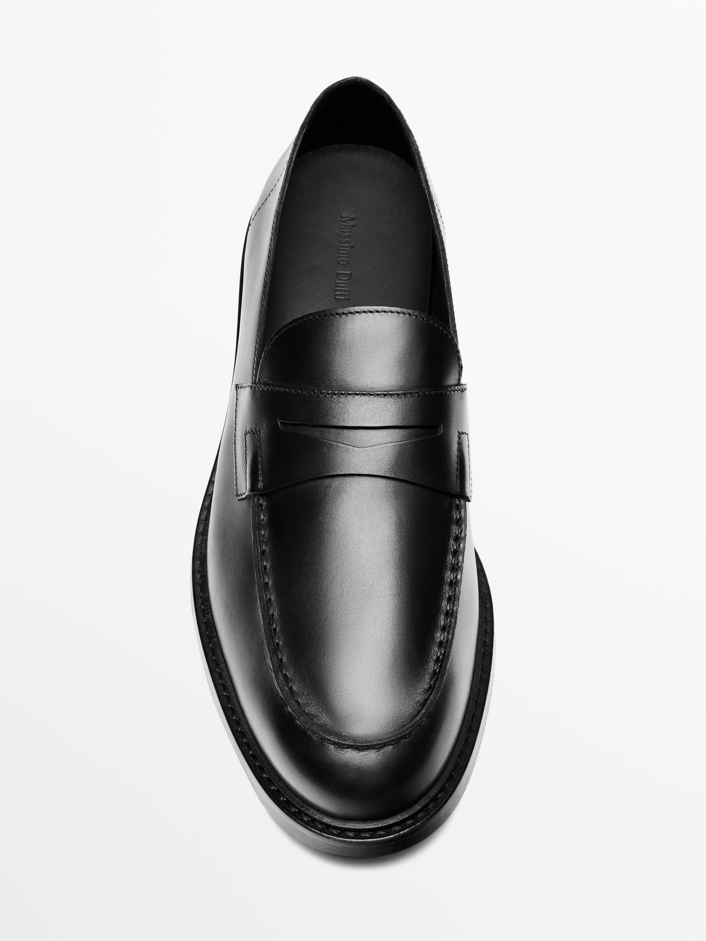 Smart nappa loafers — BLACK