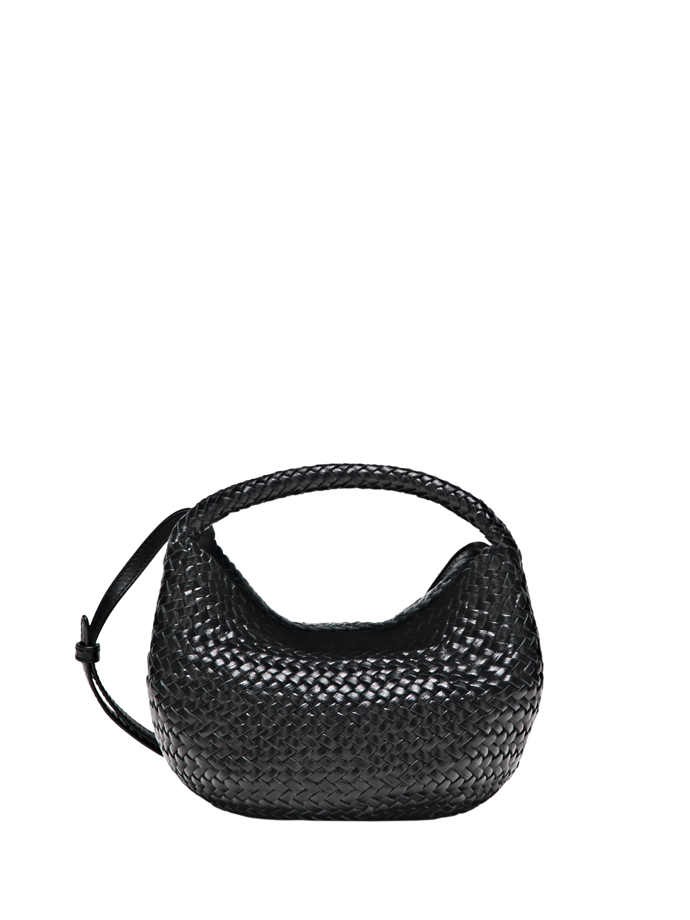 Mini-Tasche aus geflochtenem Nappaleder