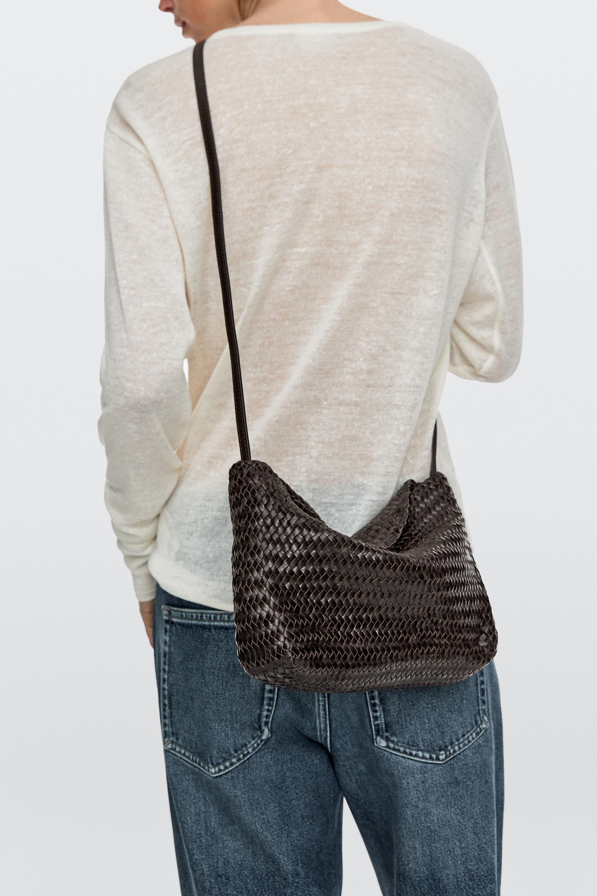 Bolso piel napa trenzado