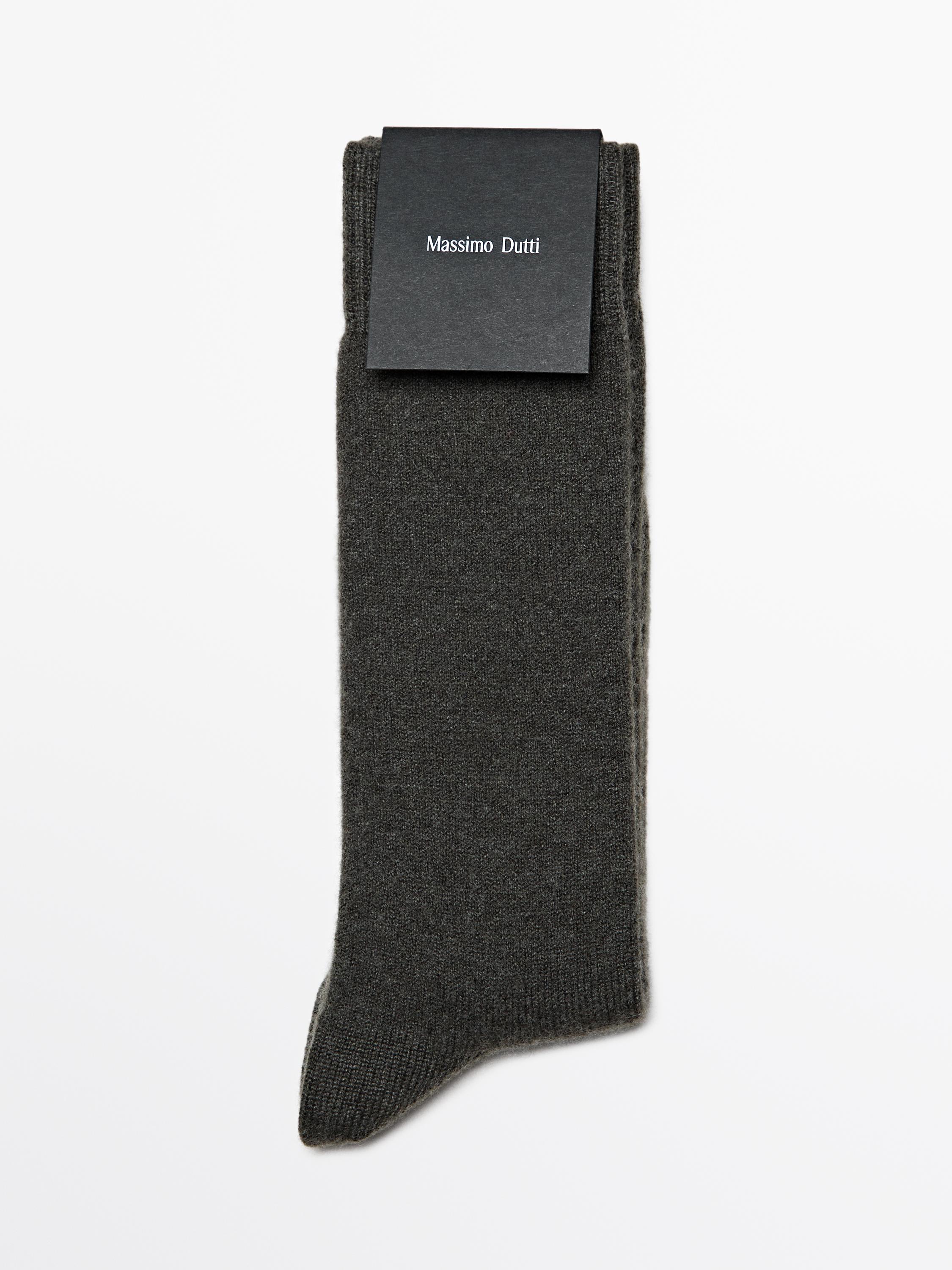 Cashmere blend knit socks