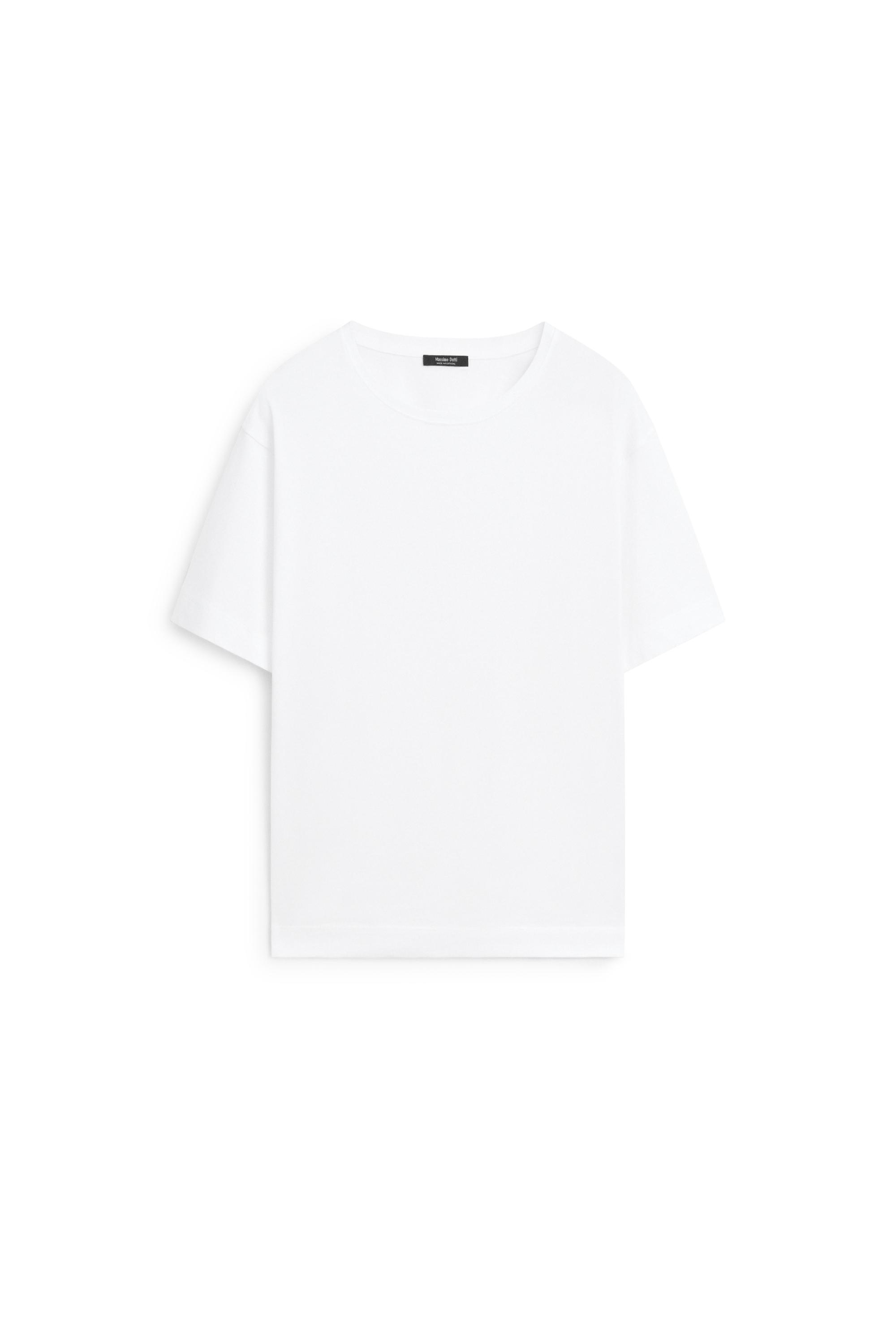 100% cotton short sleeve T-shirt — WHITE