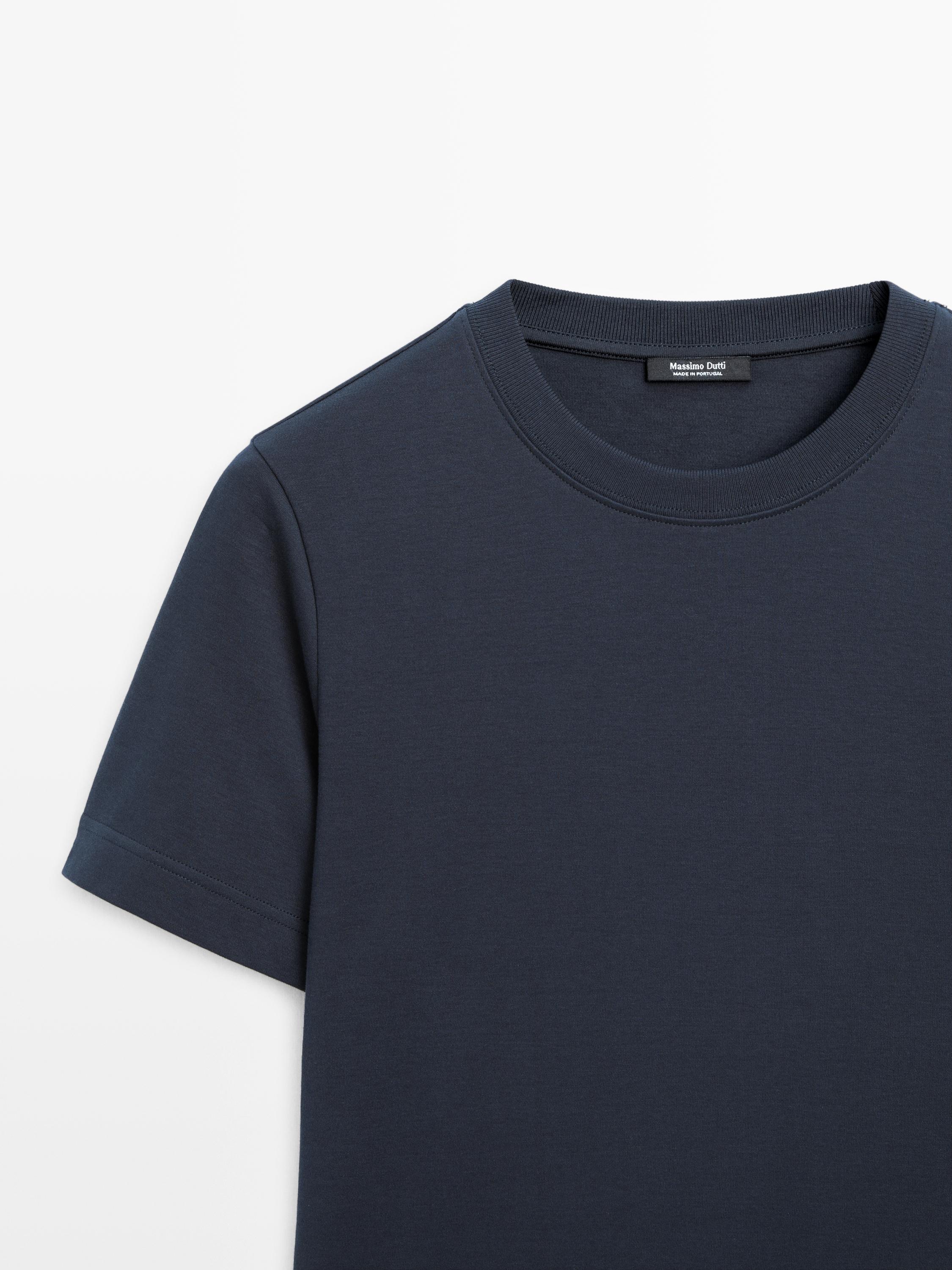 Short sleeve interlock T-shirt — NAVY BLUE