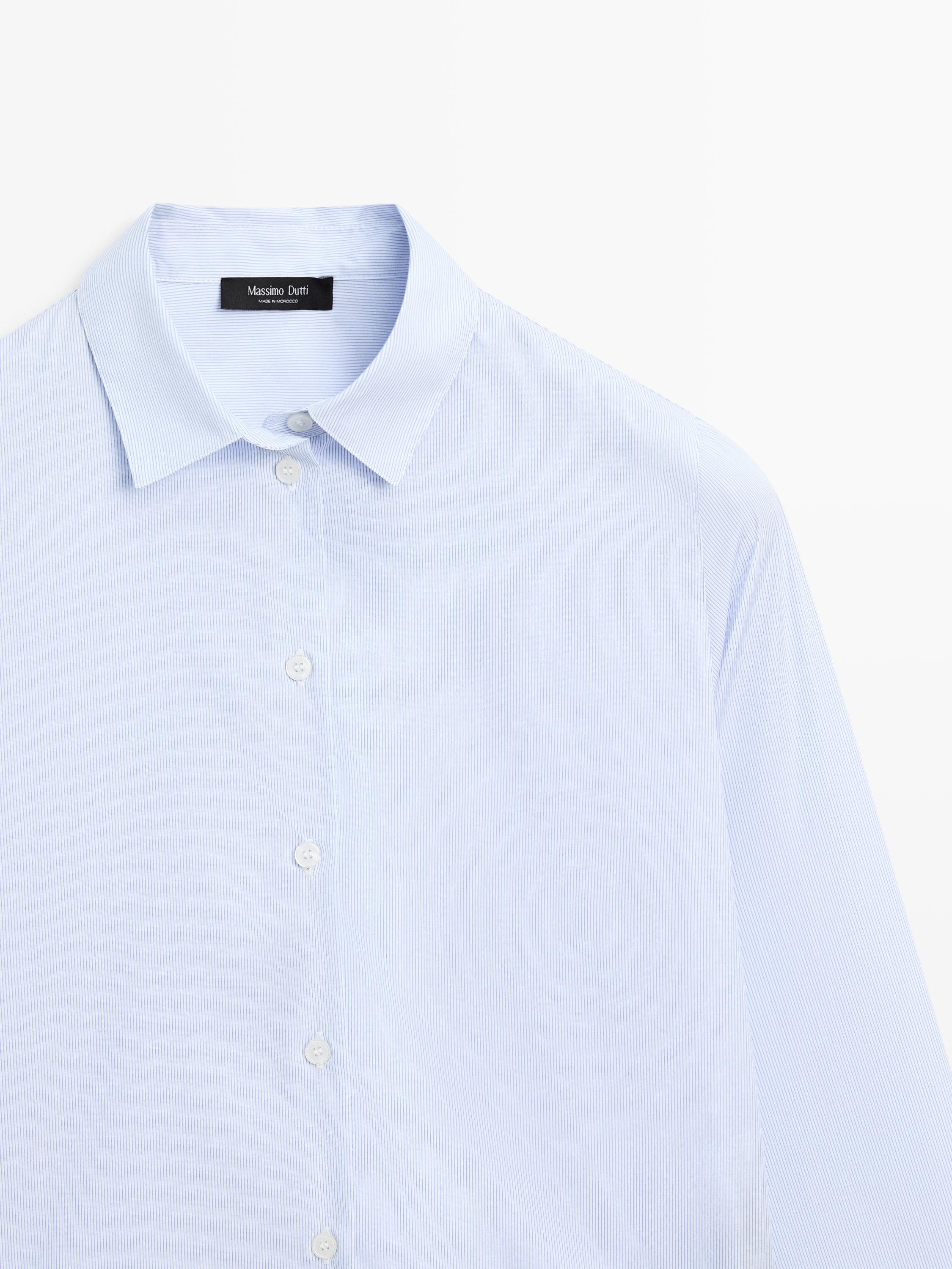 Striped stretch shirt