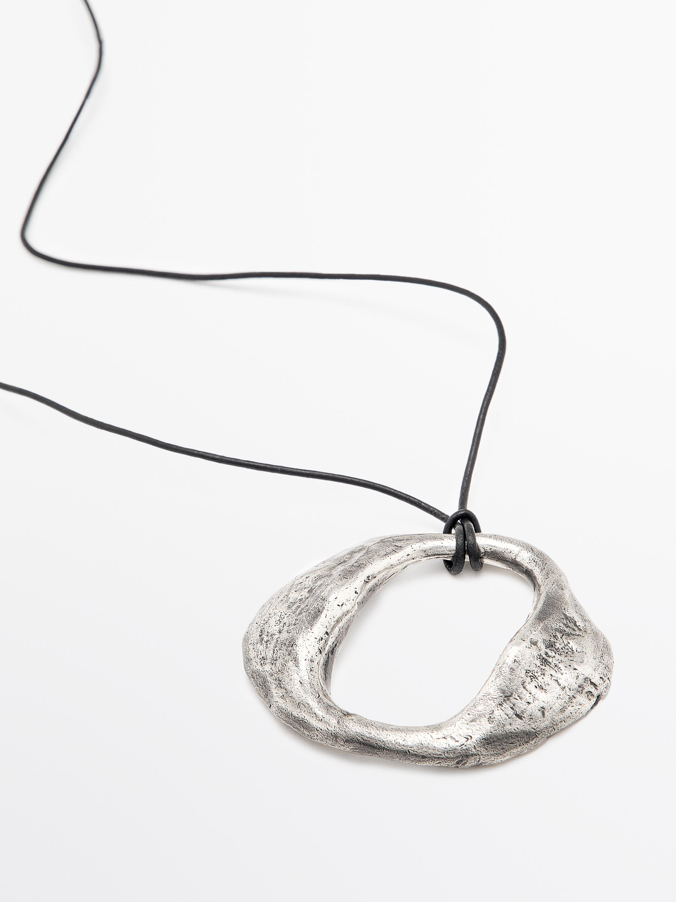 Abstract metal necklace