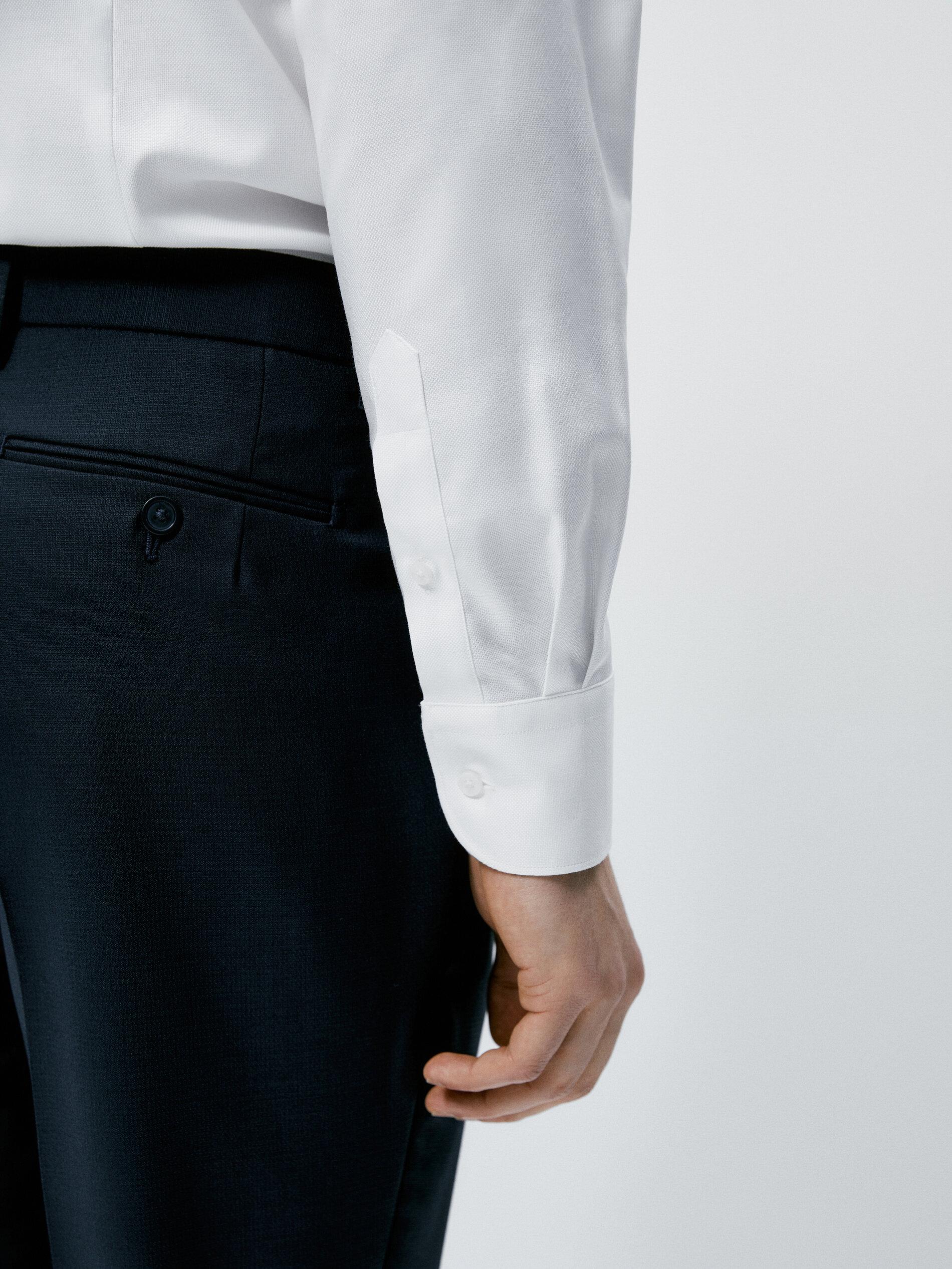 Slim fit easy iron Oxford shirt