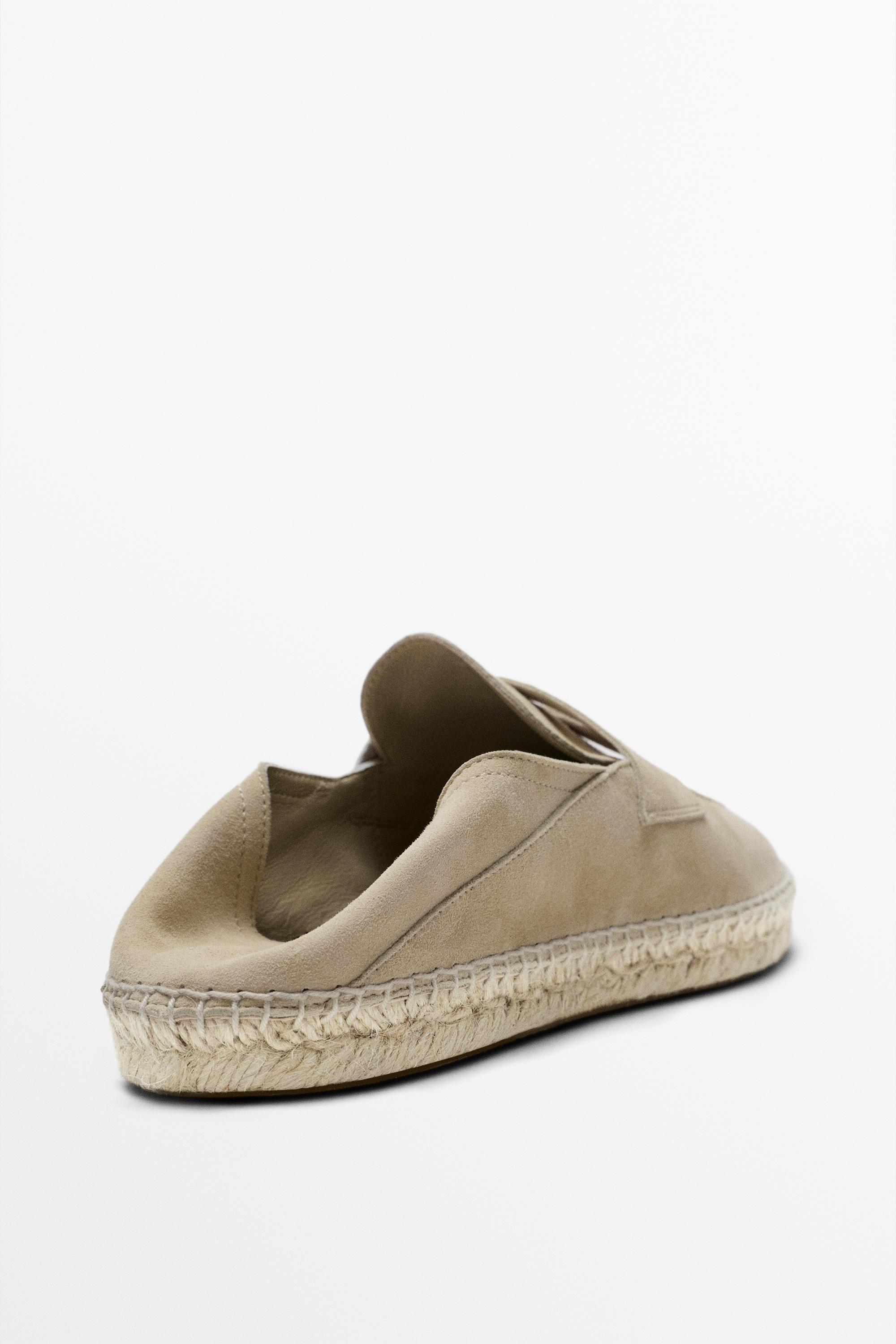 Suede penny strap espadrilles · Beige · Espadrille | Massimo  display picture 1