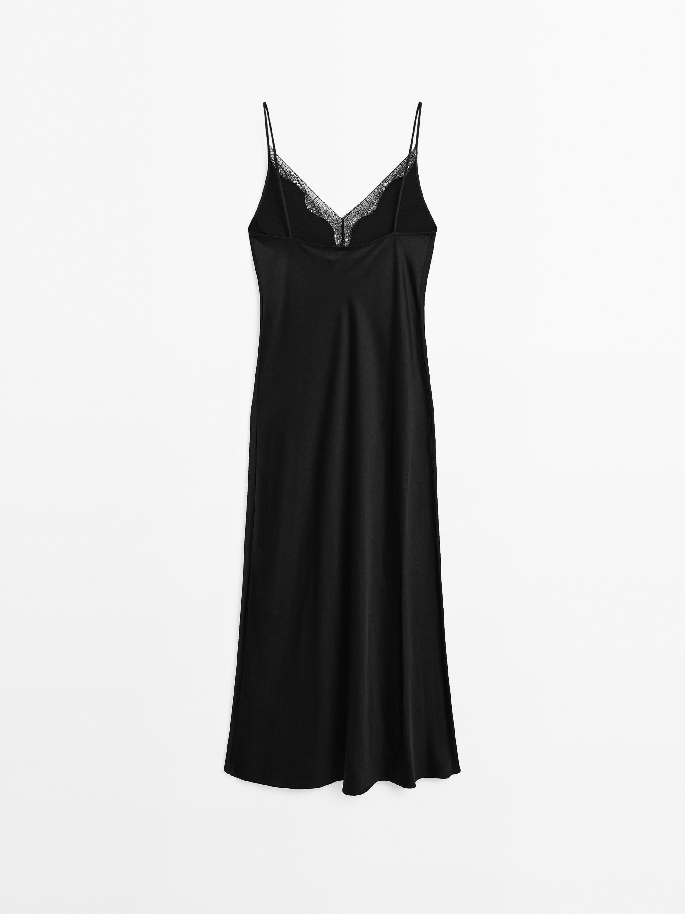Vestido longo lenceiro satinado
