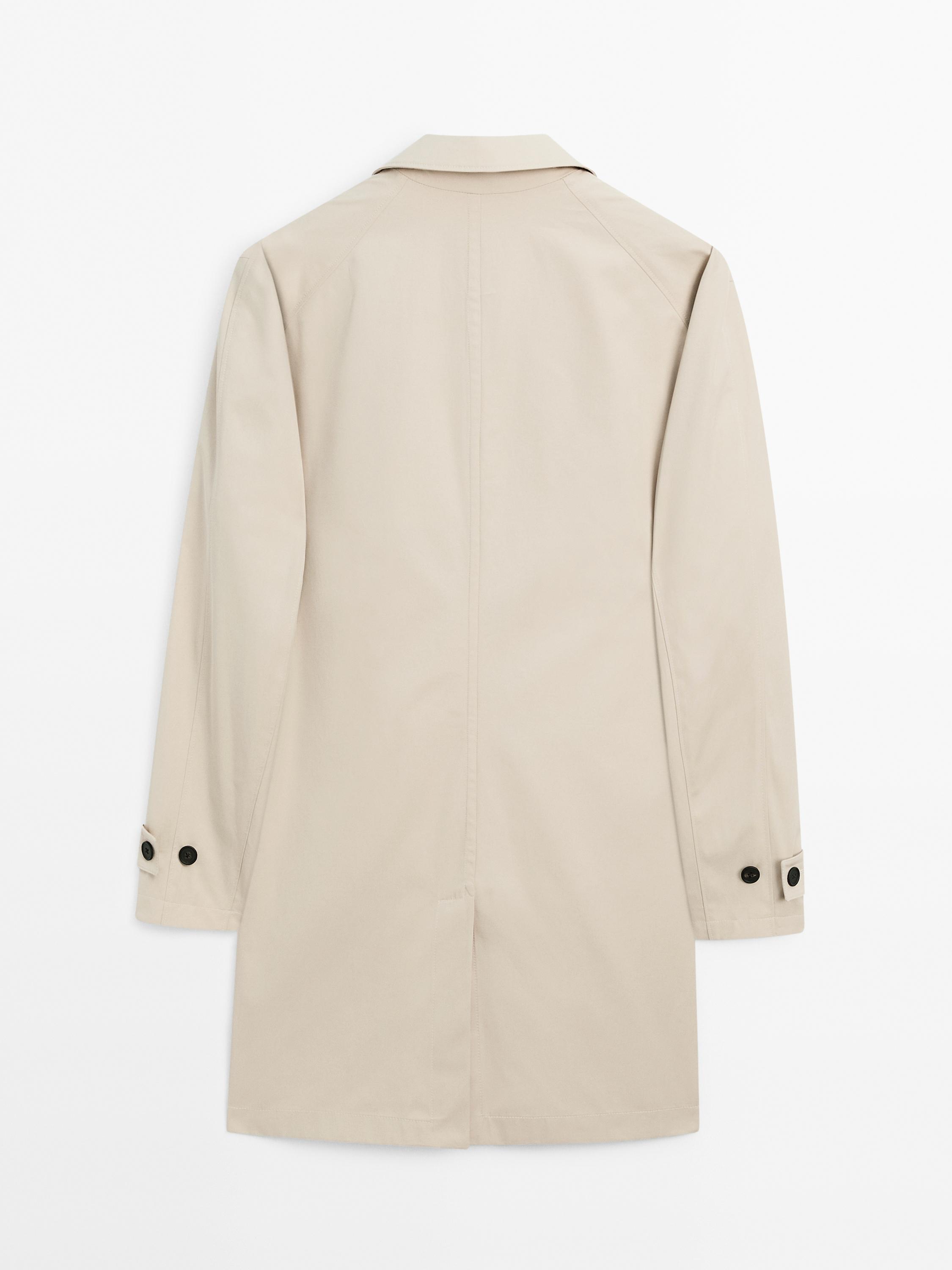 100% cotton trench coat