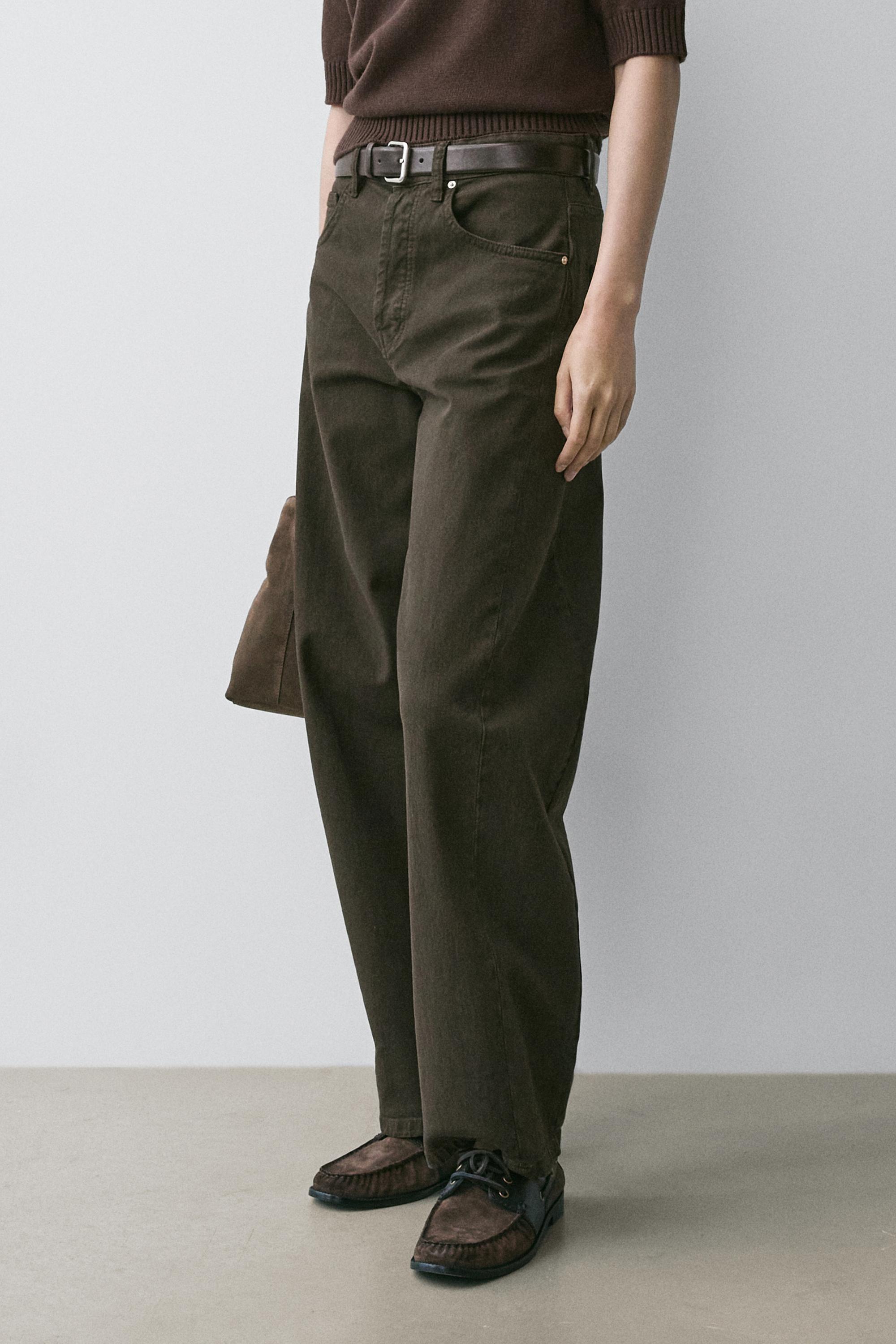 Wide-leg jeans — DARK KHAKI