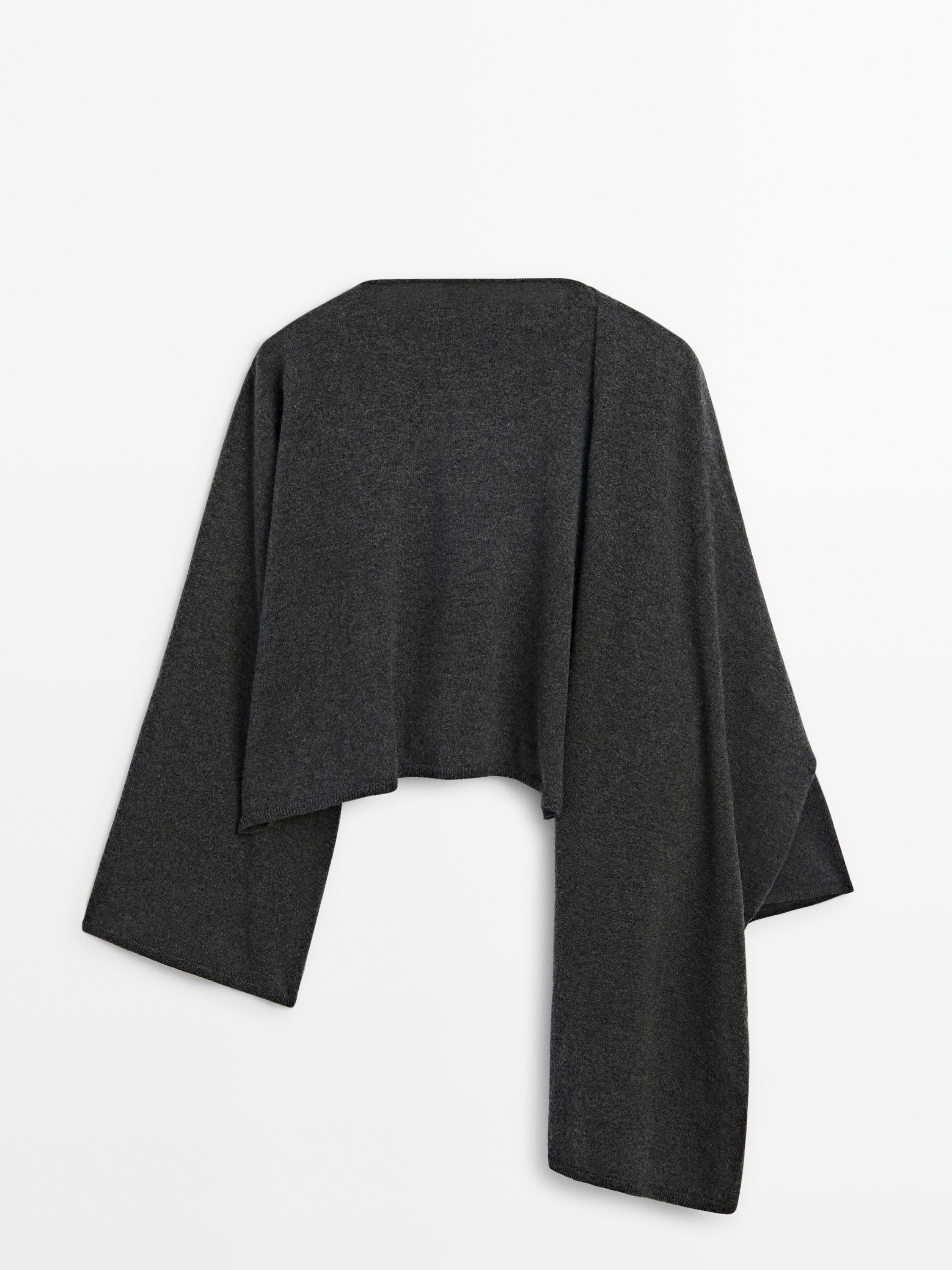 100% cashmere cape sweater