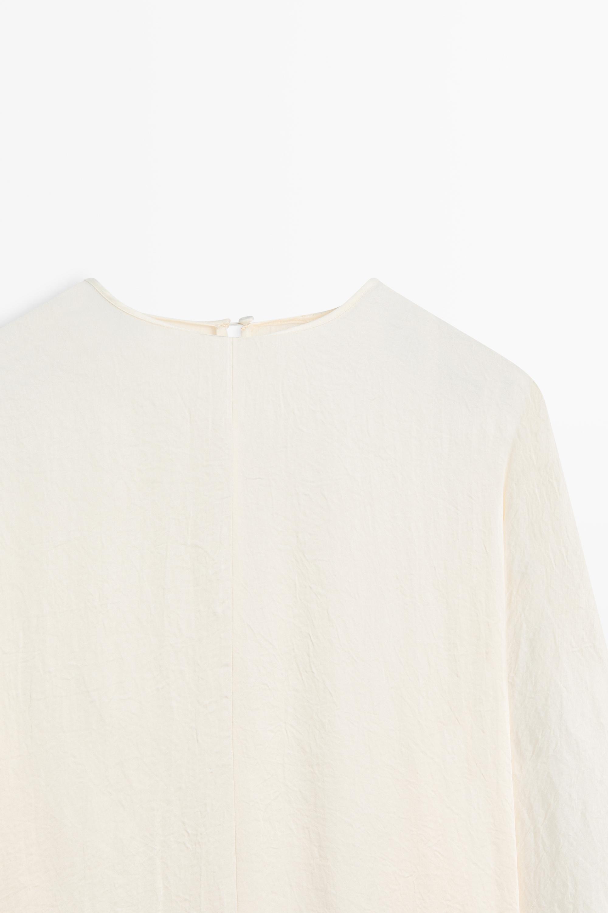 Midi dress with sash belt - STUDIO — Beige