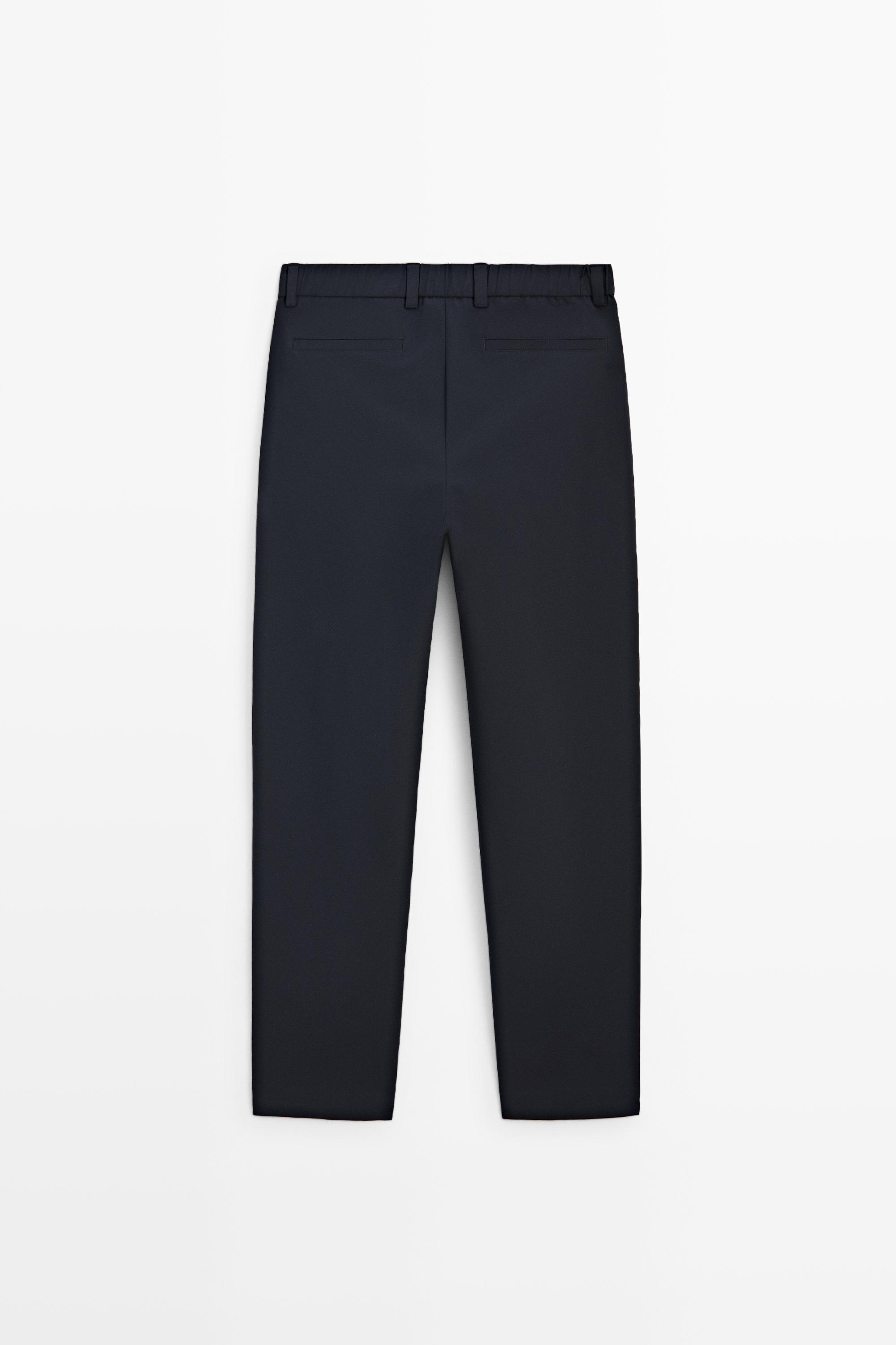 Regular-fit technical pants — NAVY BLUE