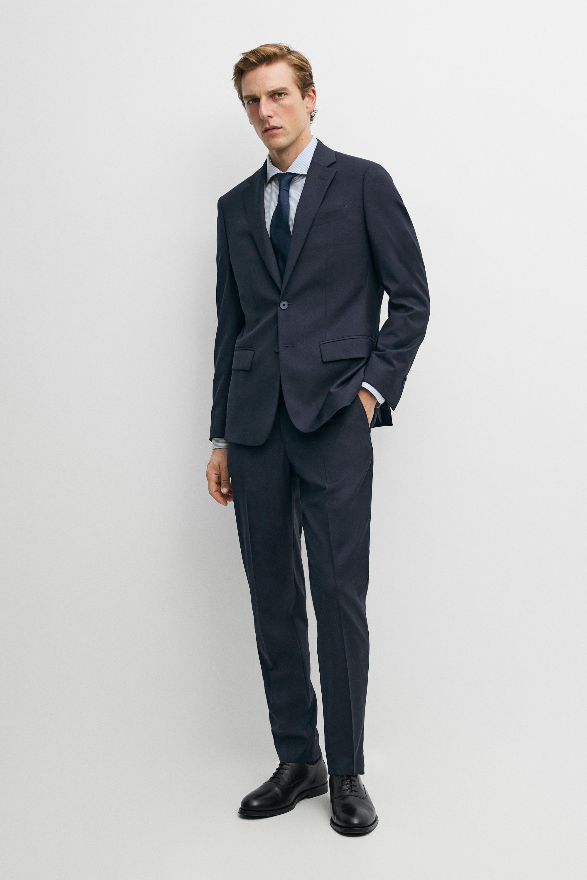Slim fit striped tailored fit shirt — SKY BLUE