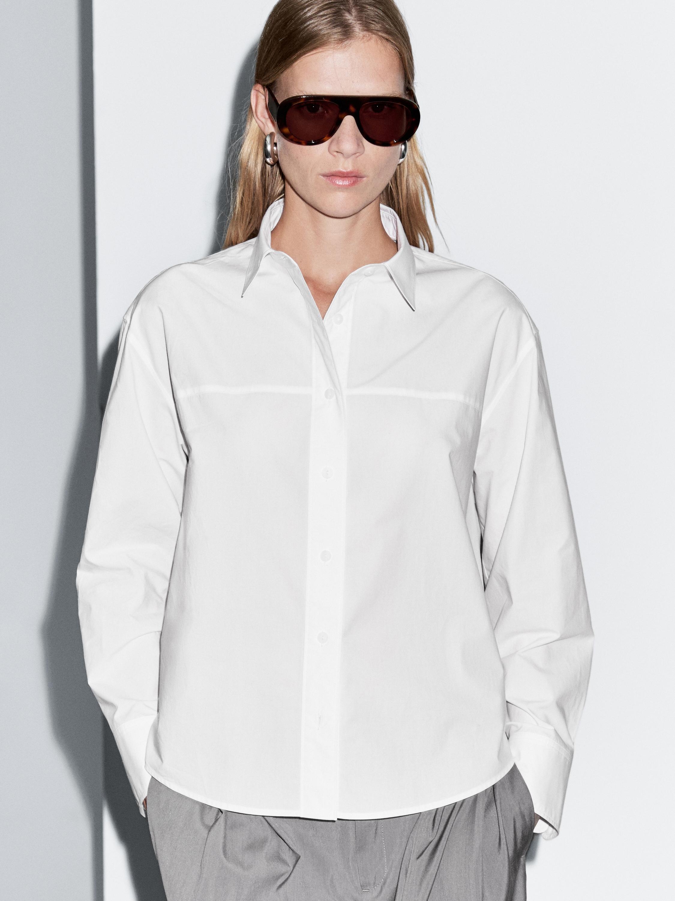 100% cotton shirt with seam detail