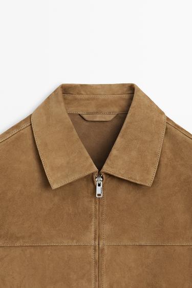 Suede leather jacket — Light Beige 9