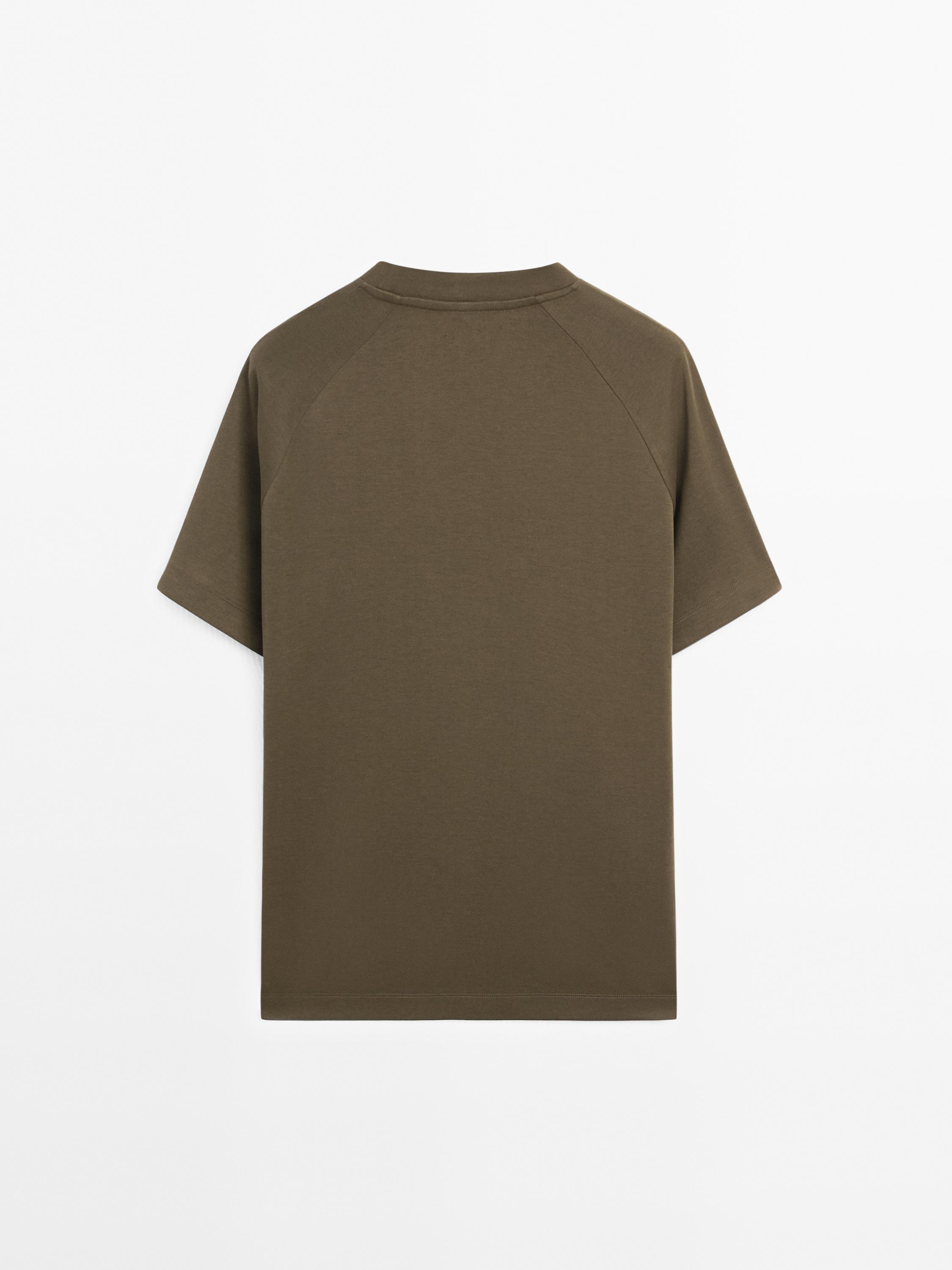 Regular fit cotton blend T-shirt - Limited Edition · Olive