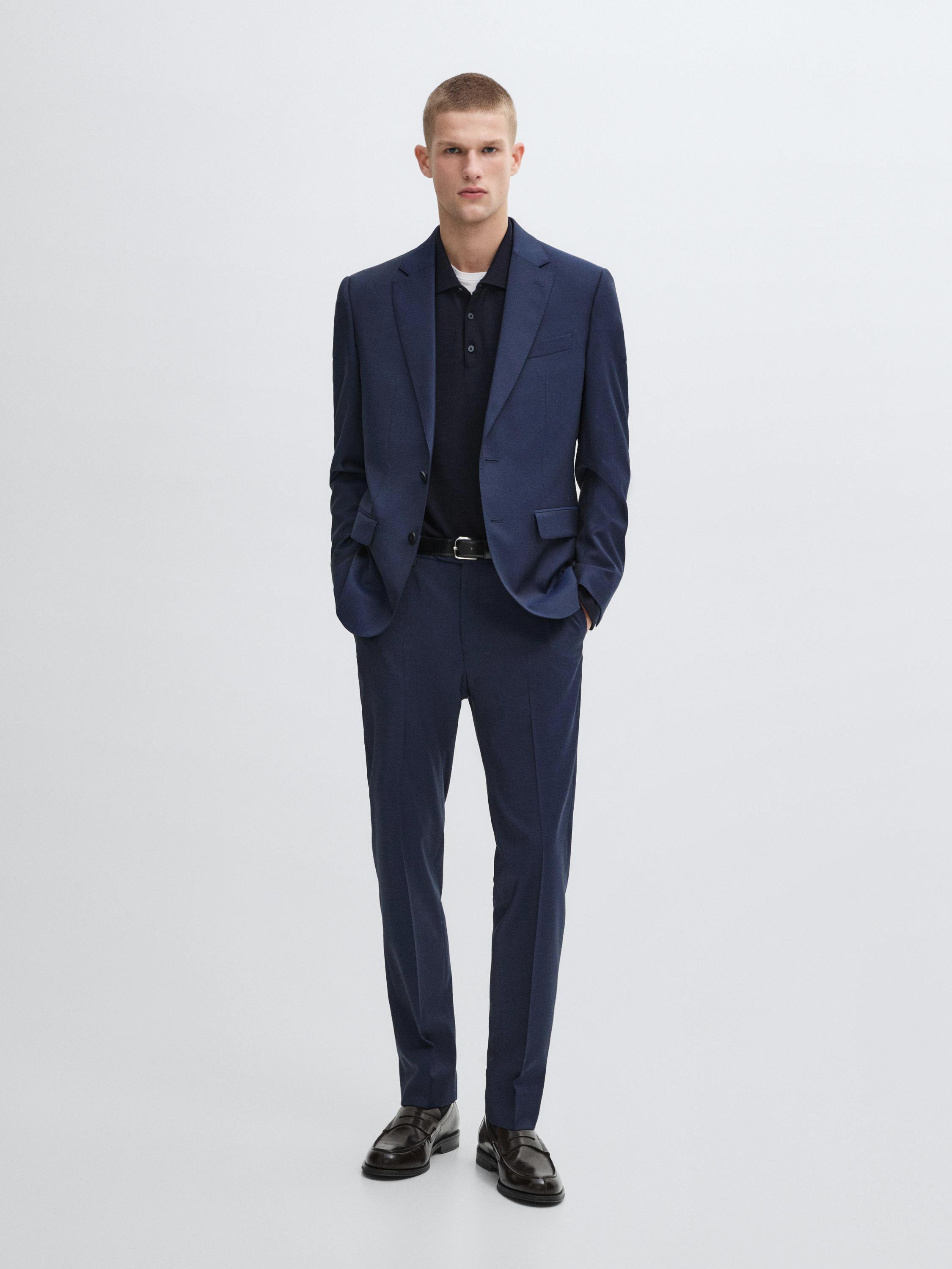 100% wool suit blazer