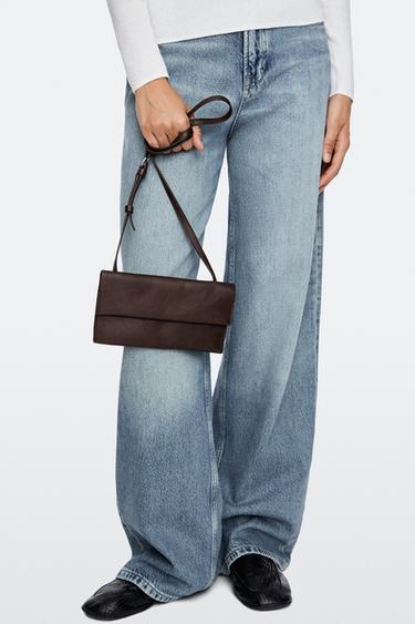 Nappa leather crossbody bag — BROWN 5