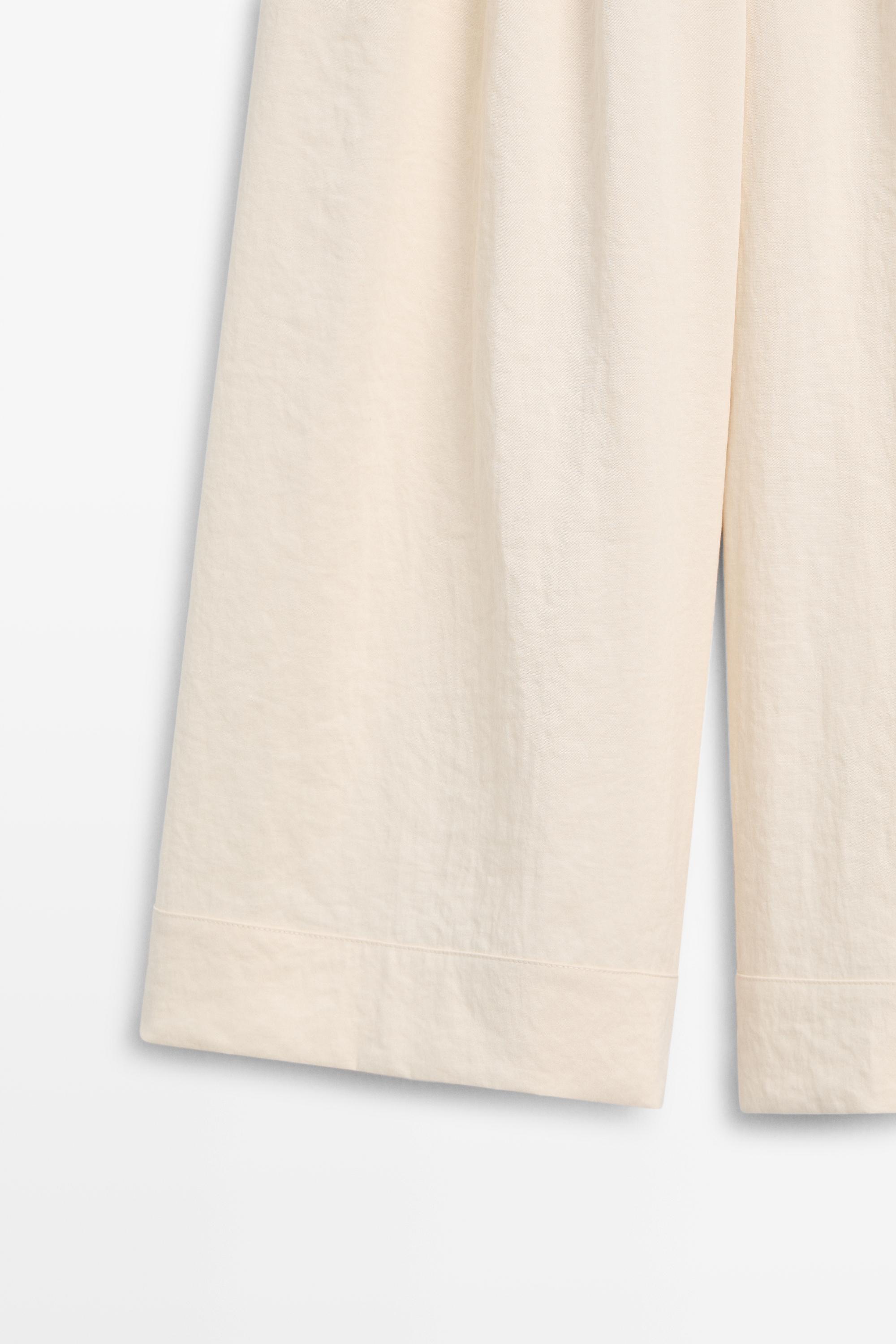 Wide-leg cropped pants — CREAM