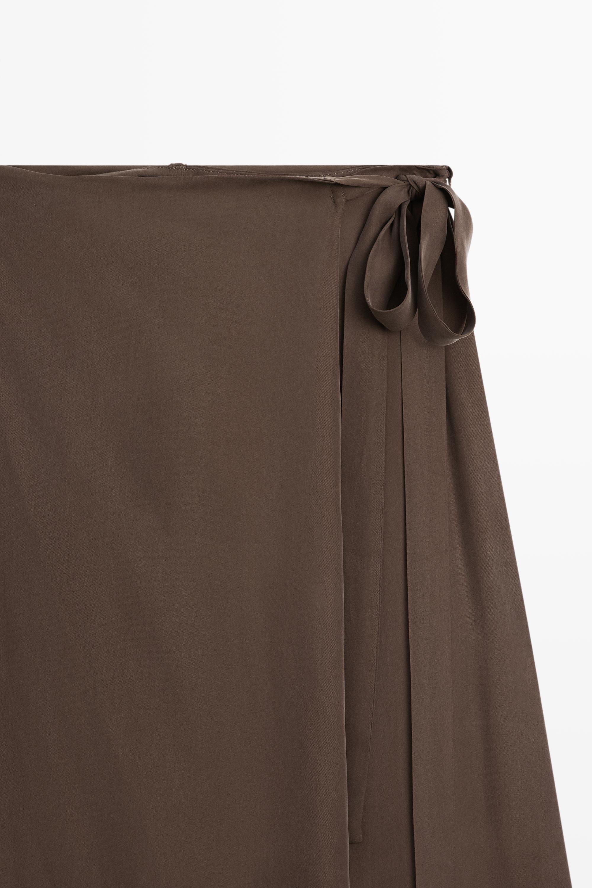 Flowing skort — BROWN