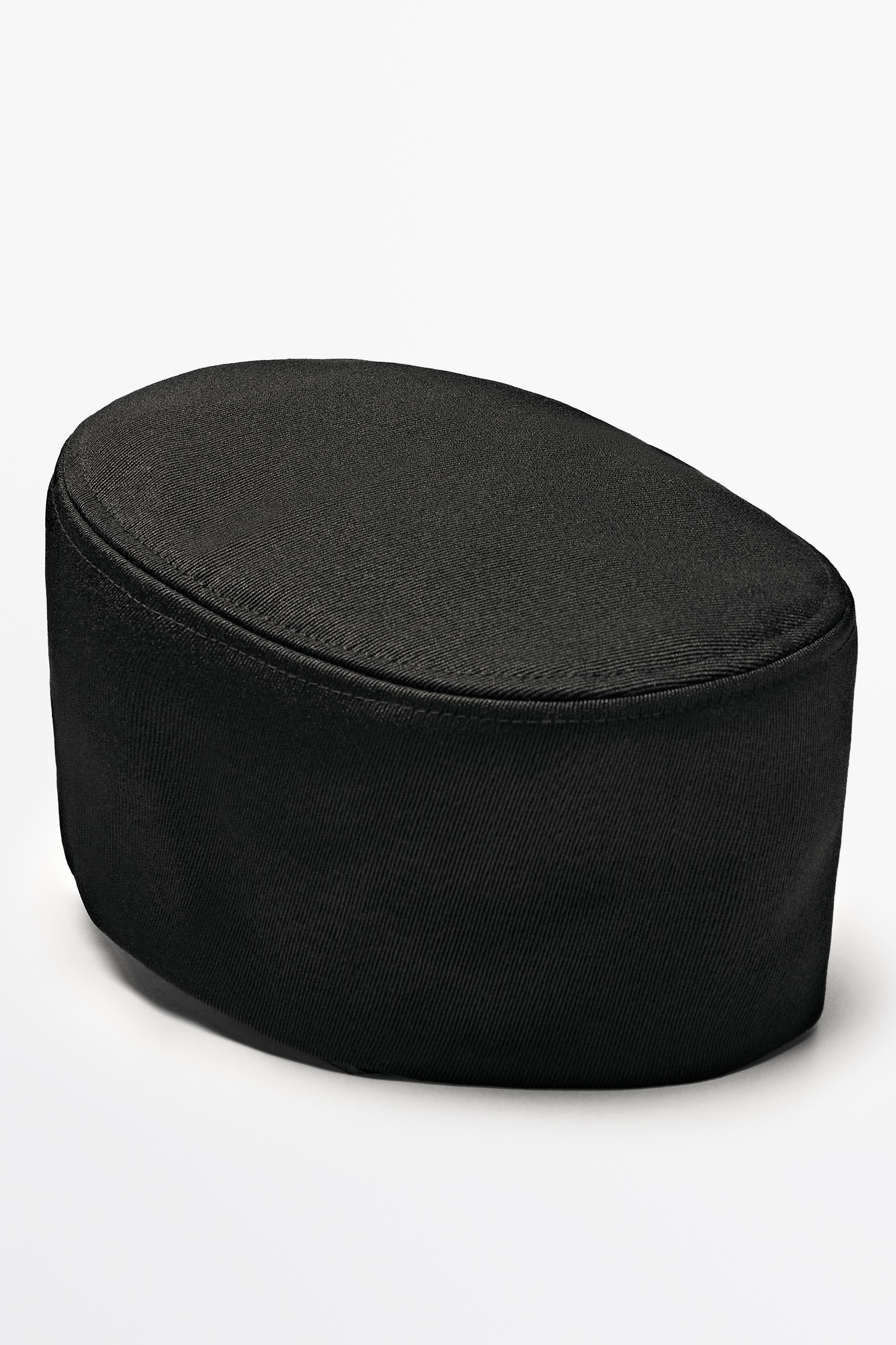 Wool blend cap — BLACK