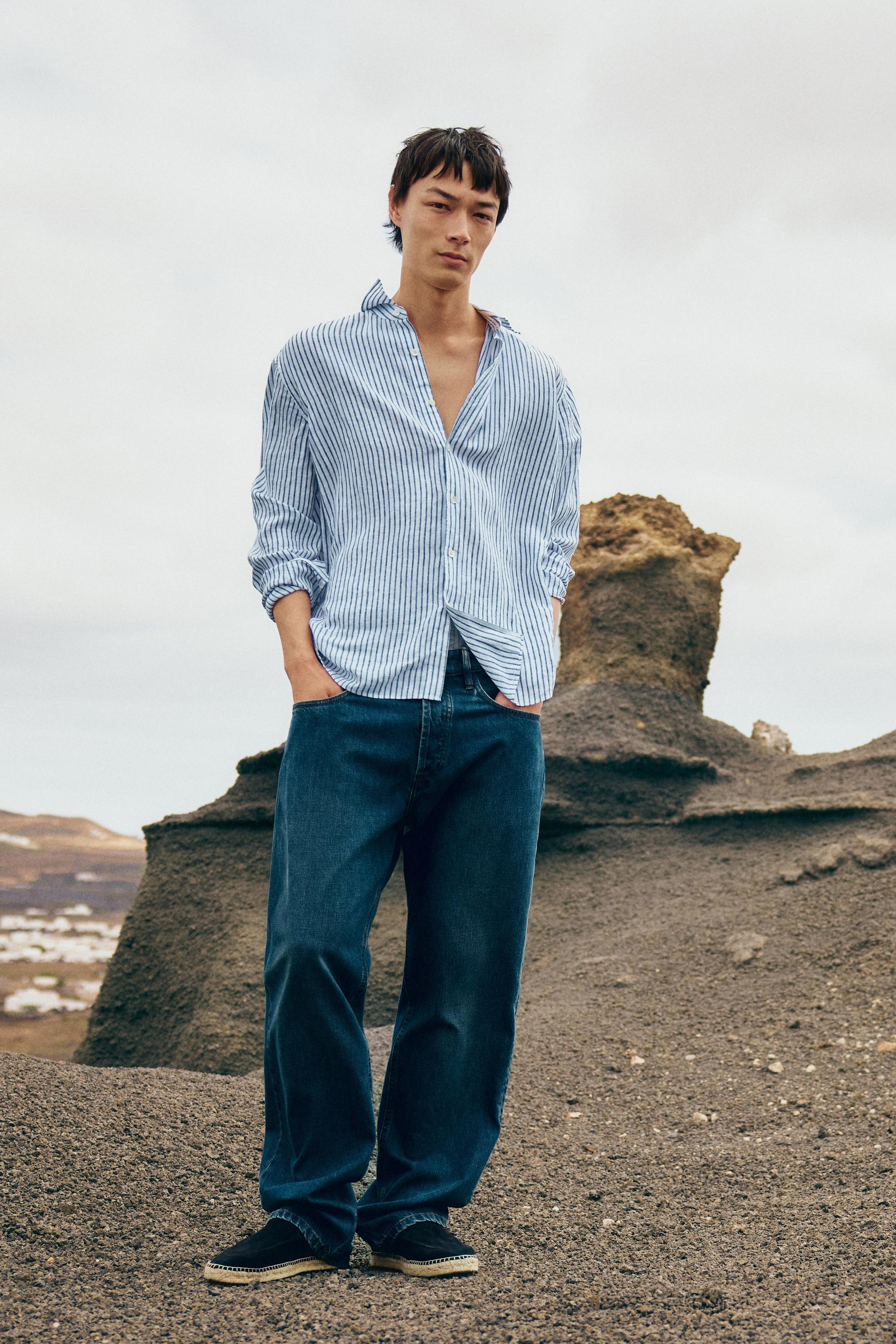 Leather espadrilles with moc toe — Dark blue