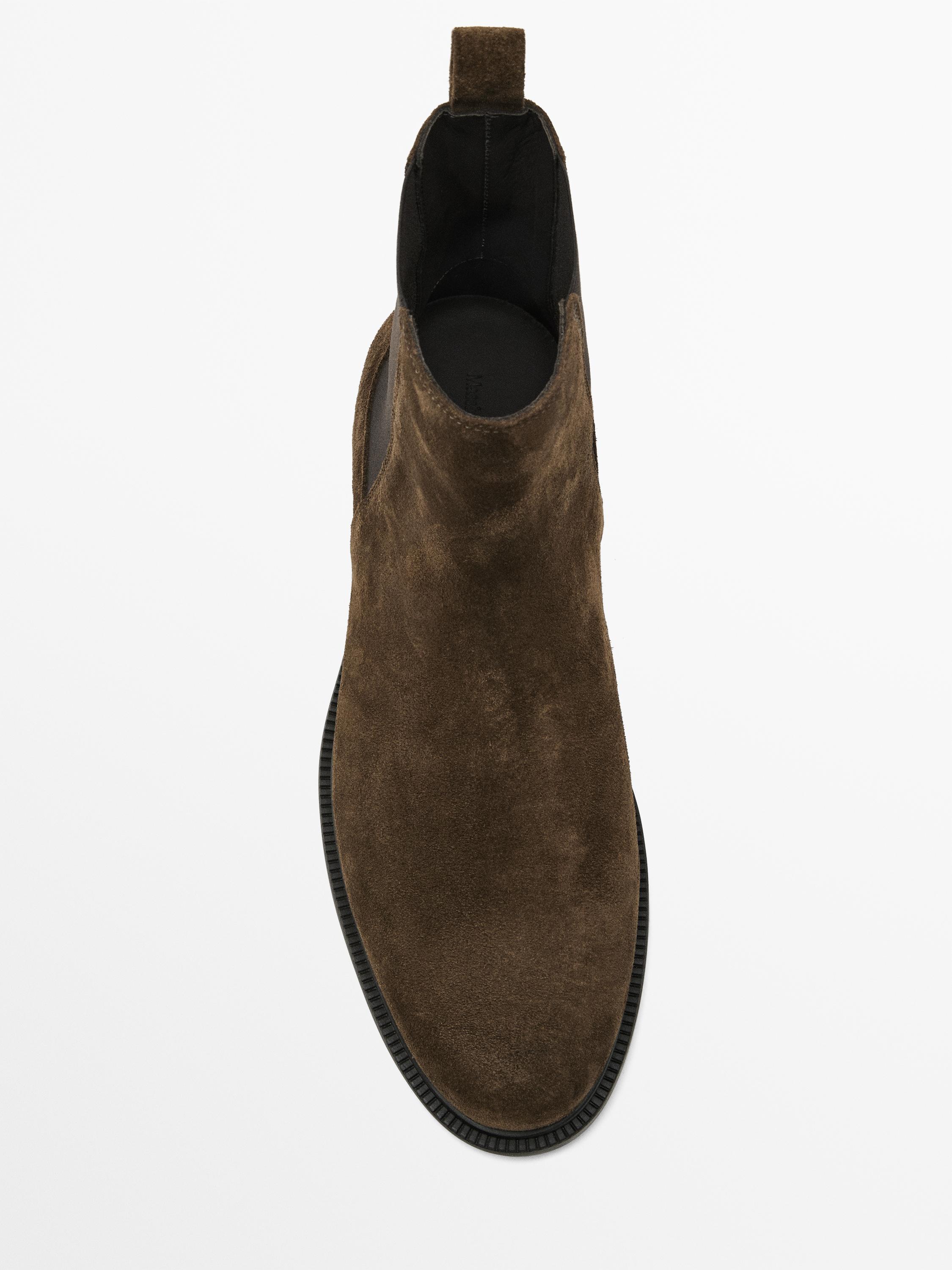 Çizme Chelsea me copë kamoshi me dy faqe