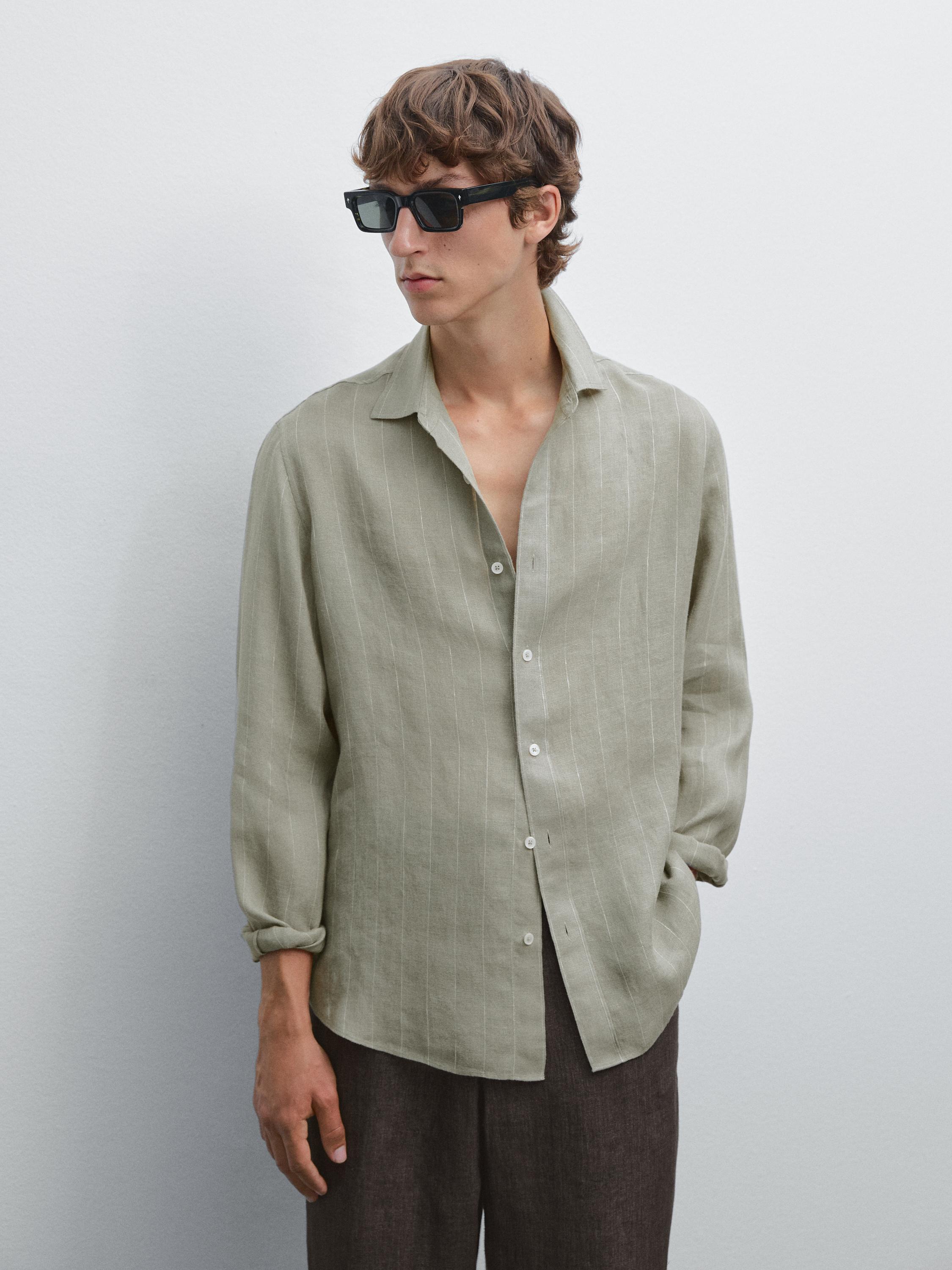 Camicia a righe regular fit