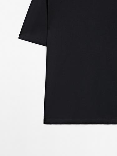 100% cotton short sleeve round neck T-shirt — NAVY BLUE 7