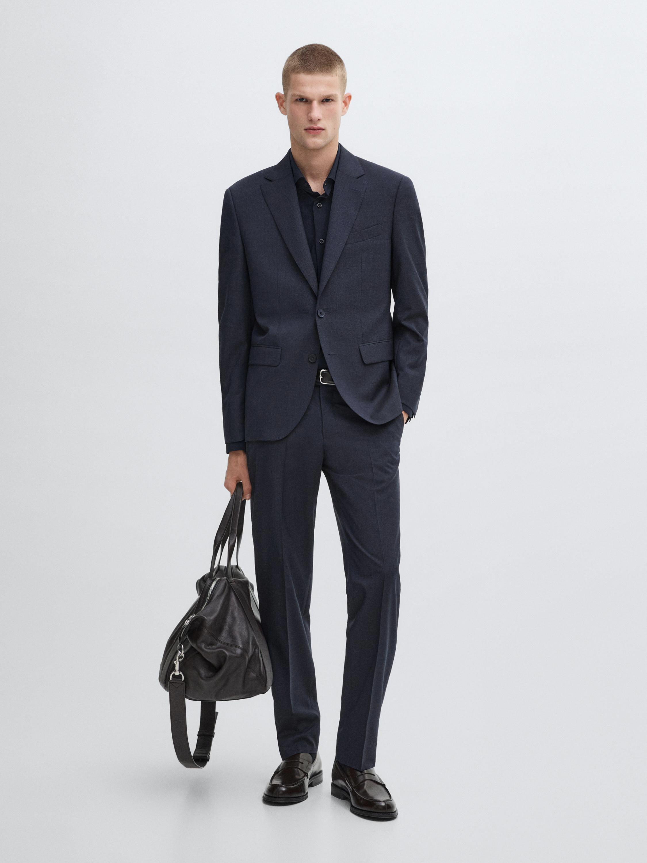 100% wool suit blazer