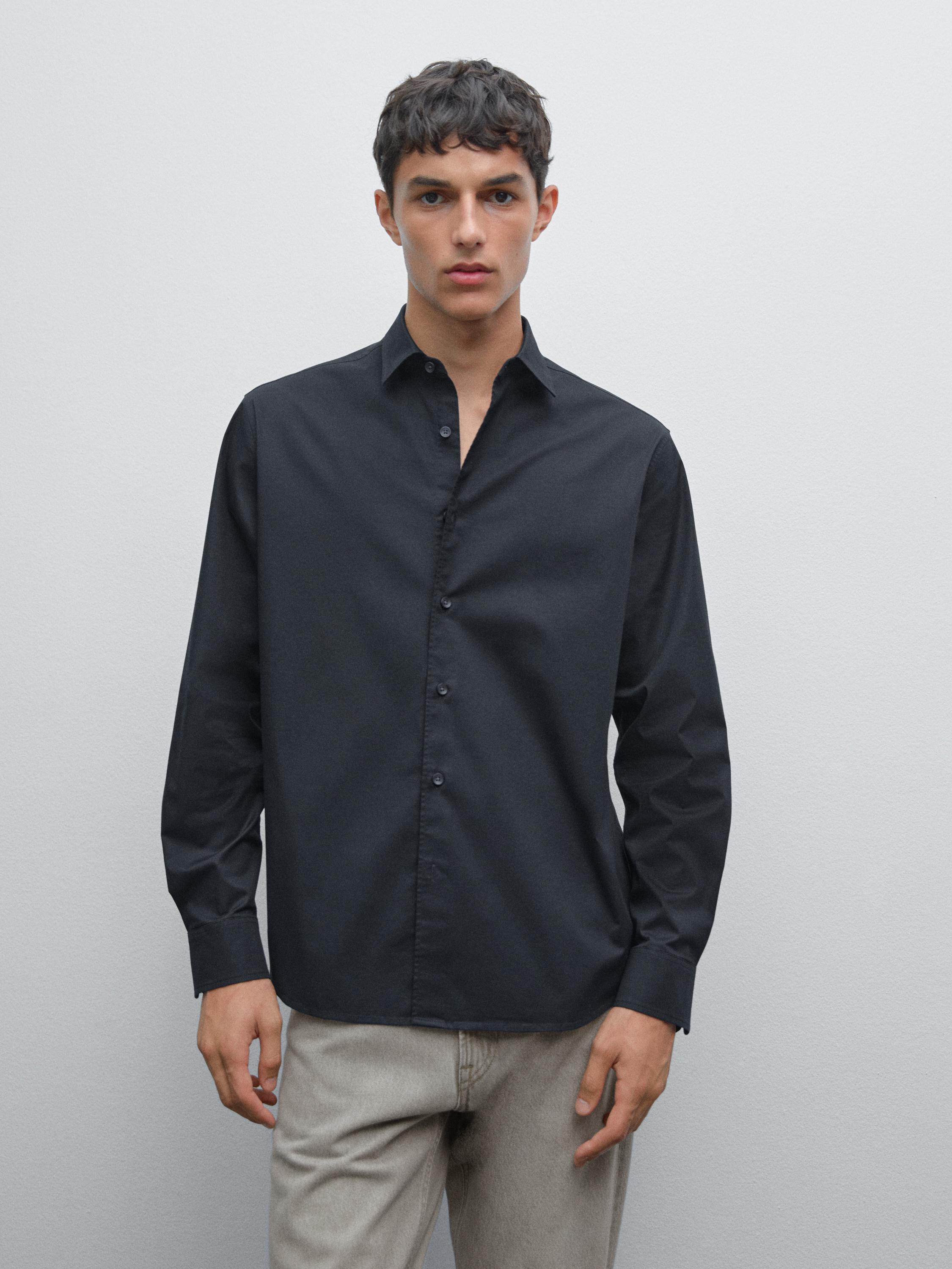 Camisa regular fit strech