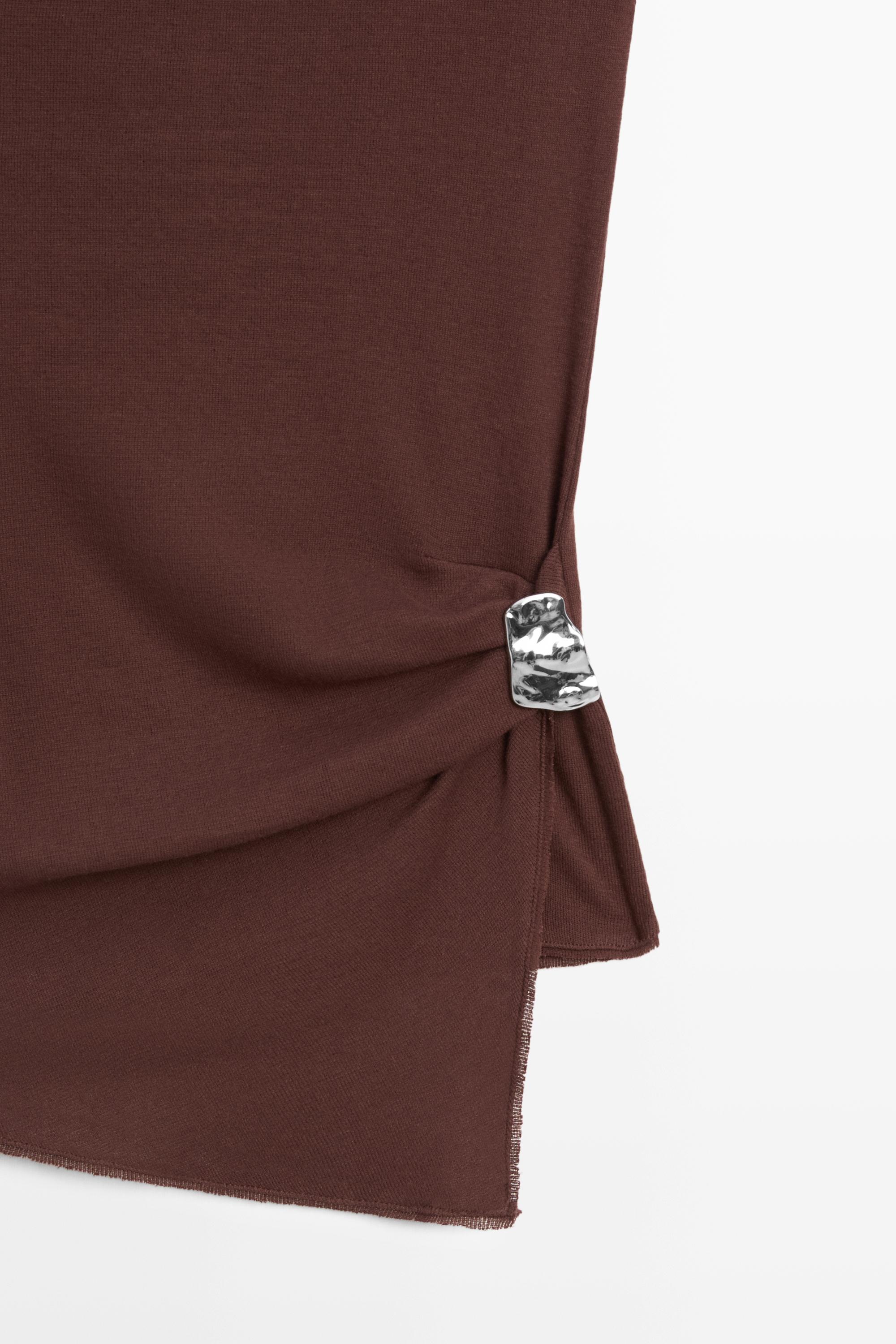 100% cotton knit top — AUBERGINE