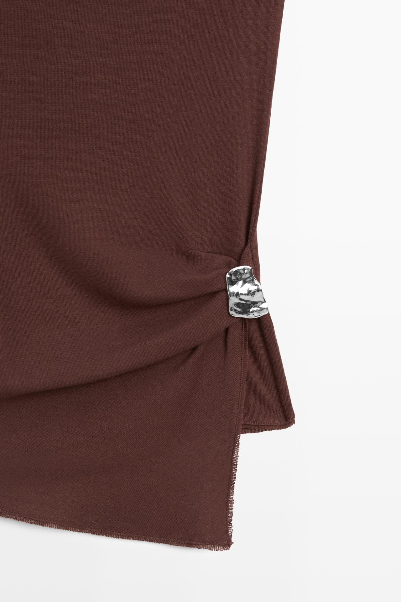100% cotton knit top — AUBERGINE