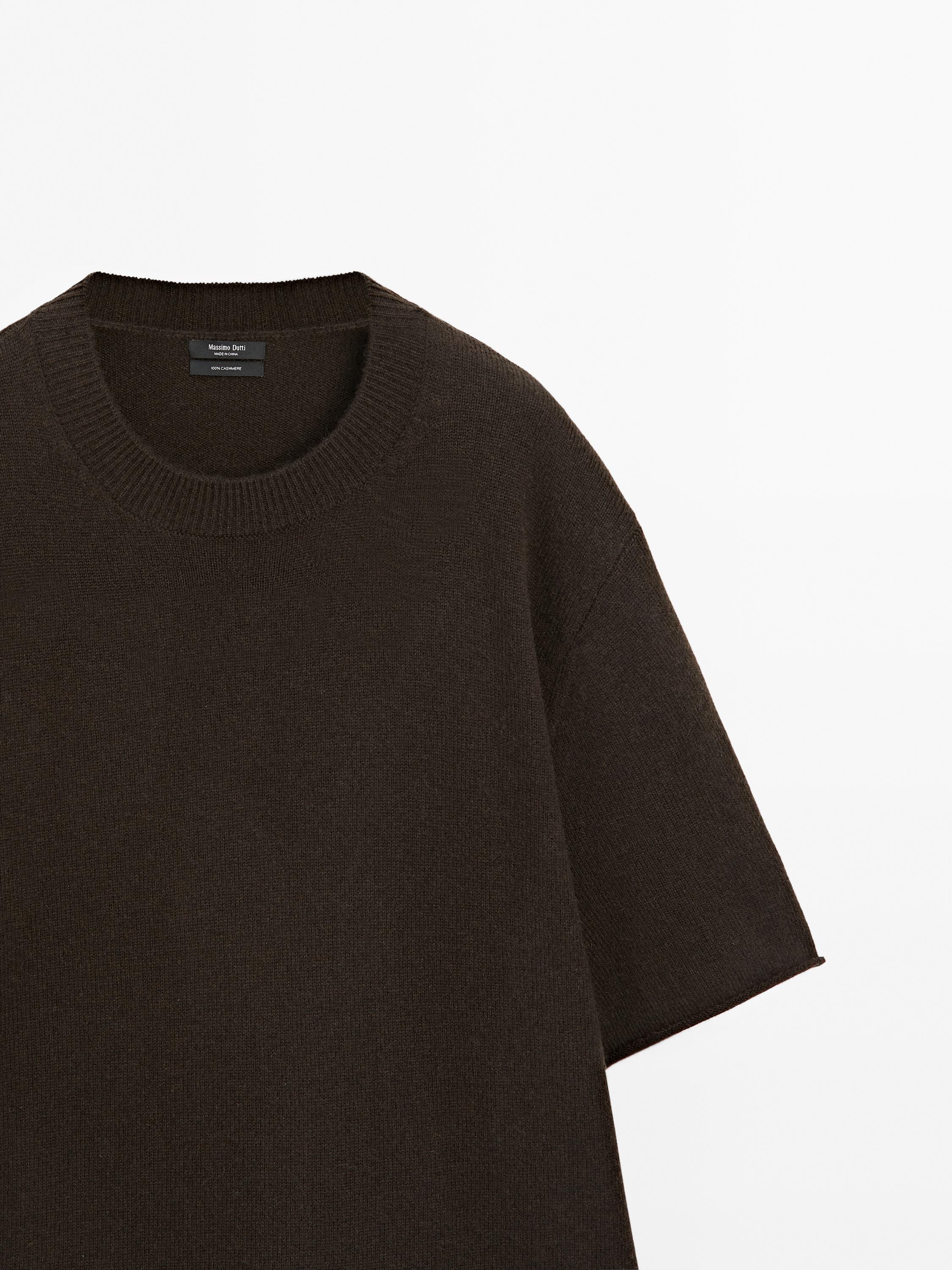100% cashmere oversize knit sweater