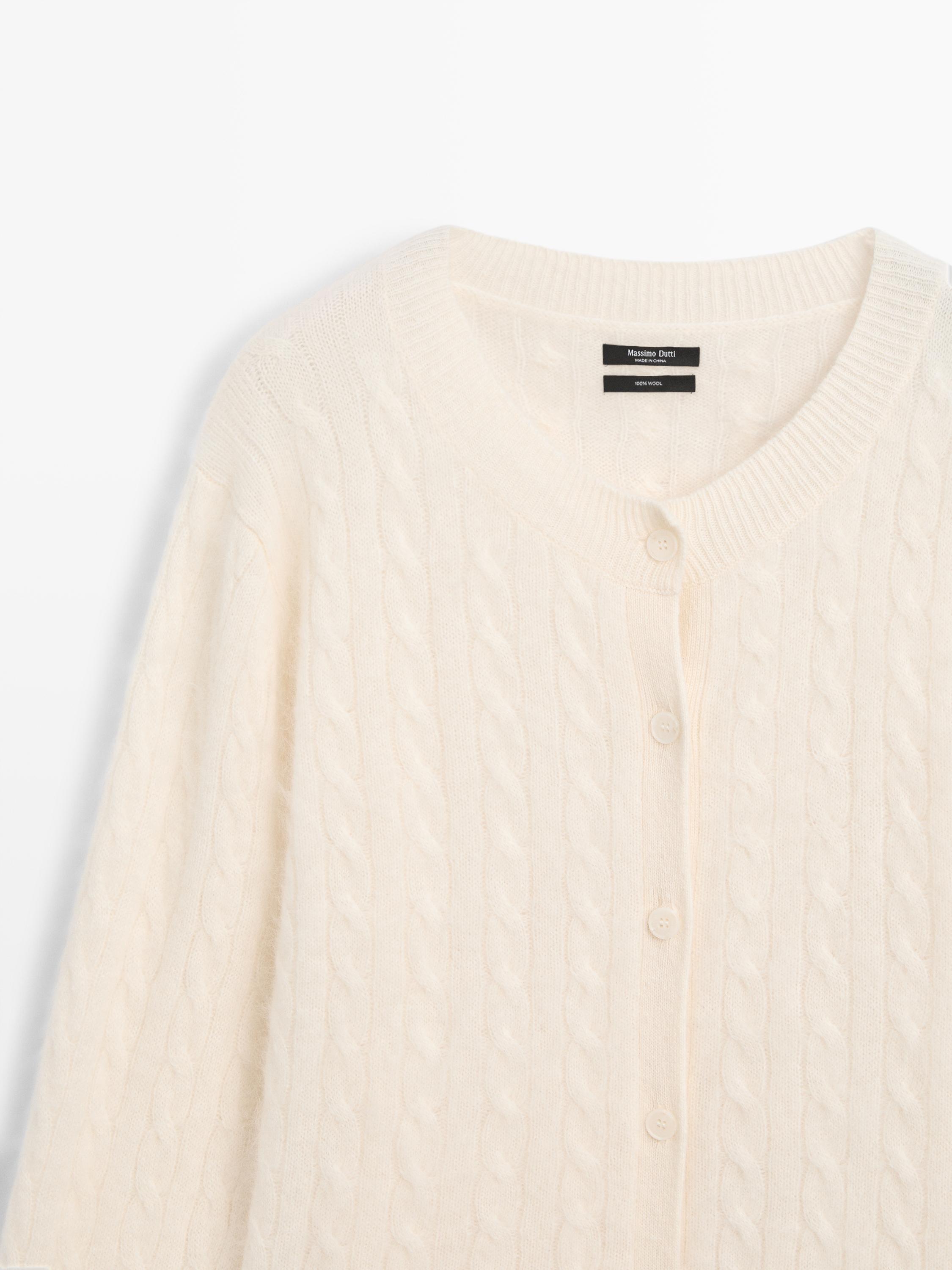 100% wollen kabelvest