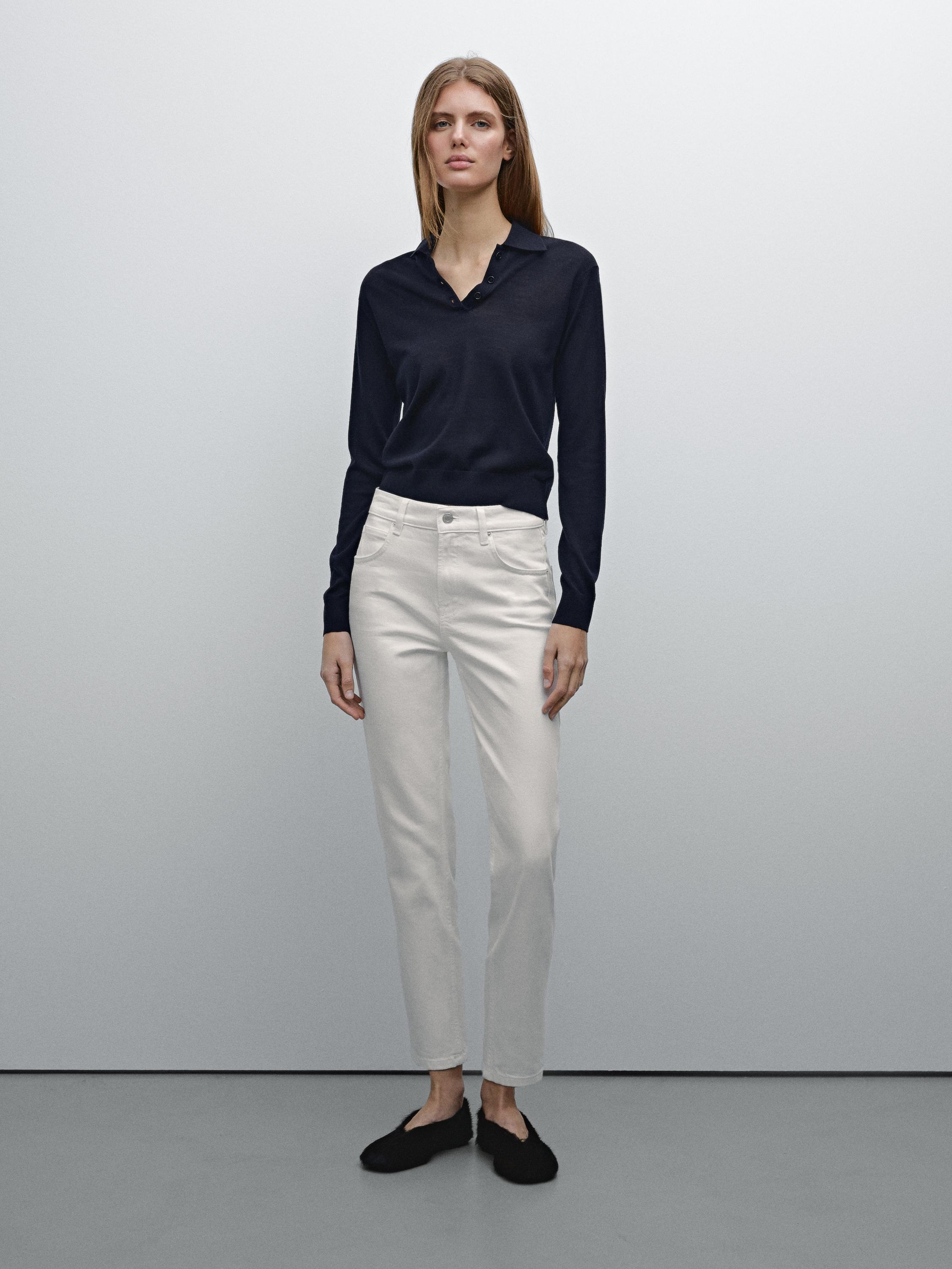 Jean slim cropped taille mi-basse