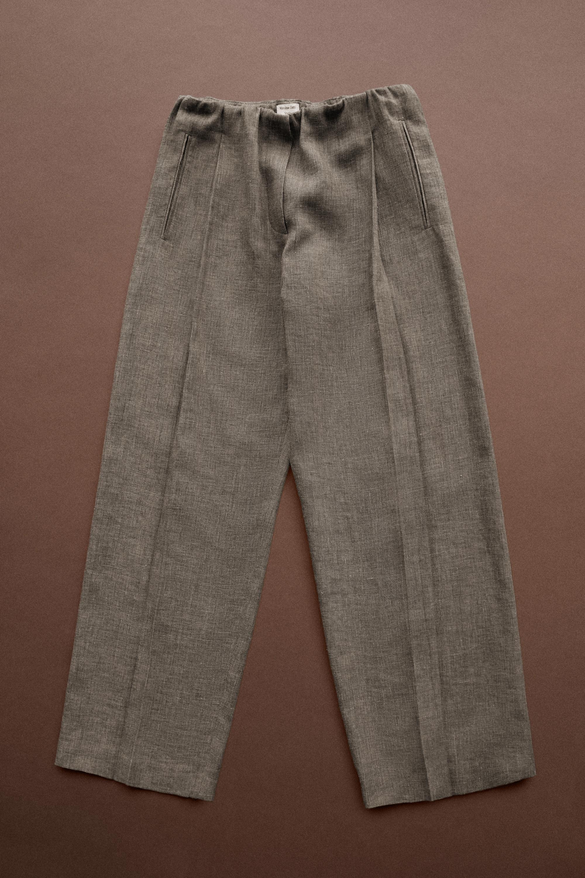 Flecked detail pants - STUDIO — GREENISH