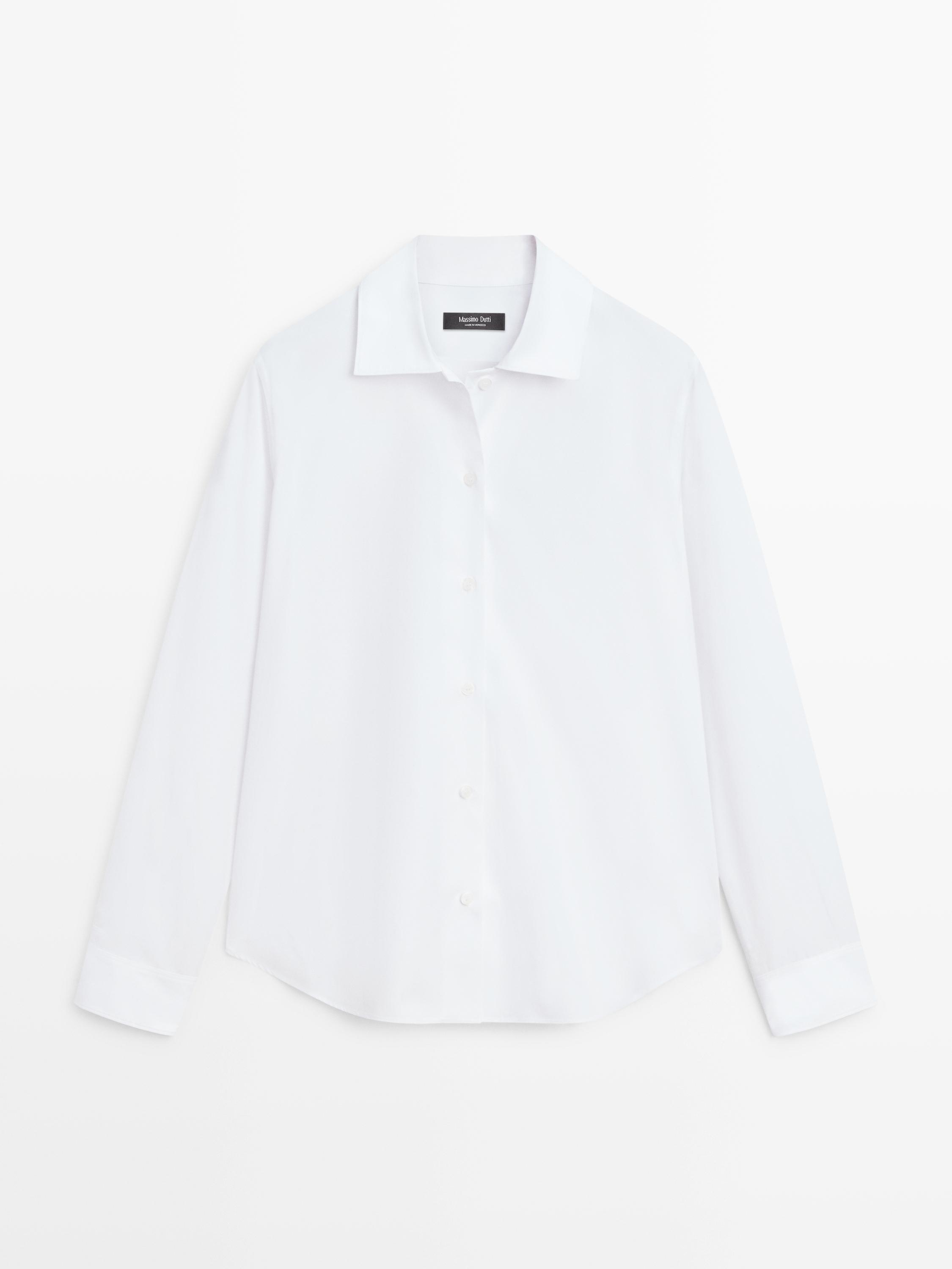 Cotton poplin shirt