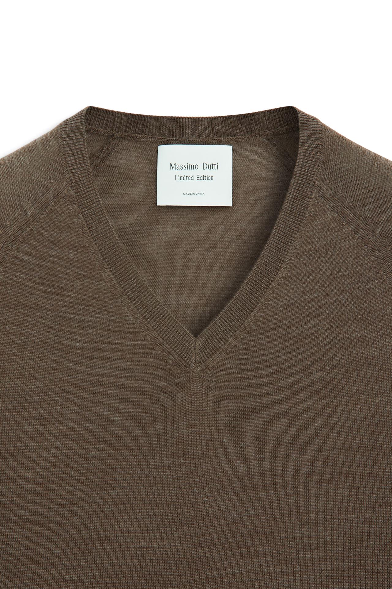 100% wool knit sweater - LIMITED EDITION — BROWN