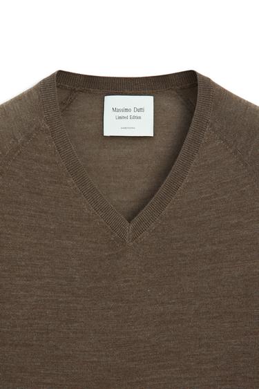 100% wool knit sweater - LIMITED EDITION — BROWN 9