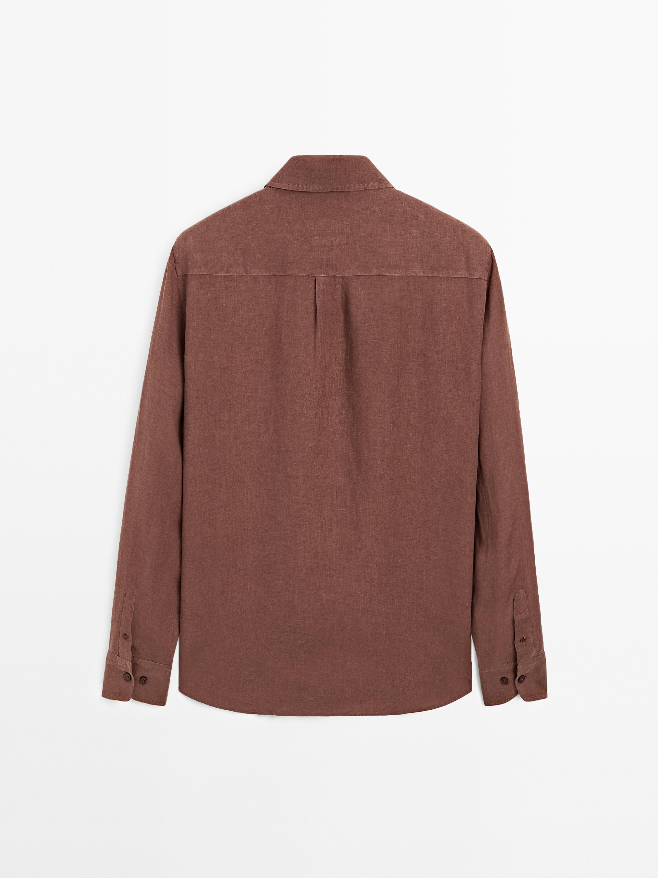 100% linen regular fit shirt
