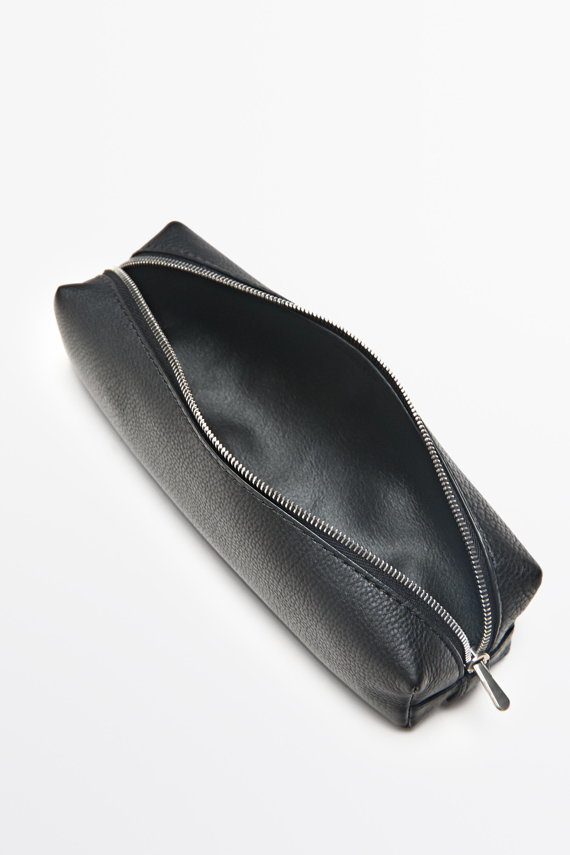 Estuche cremallera piel napa