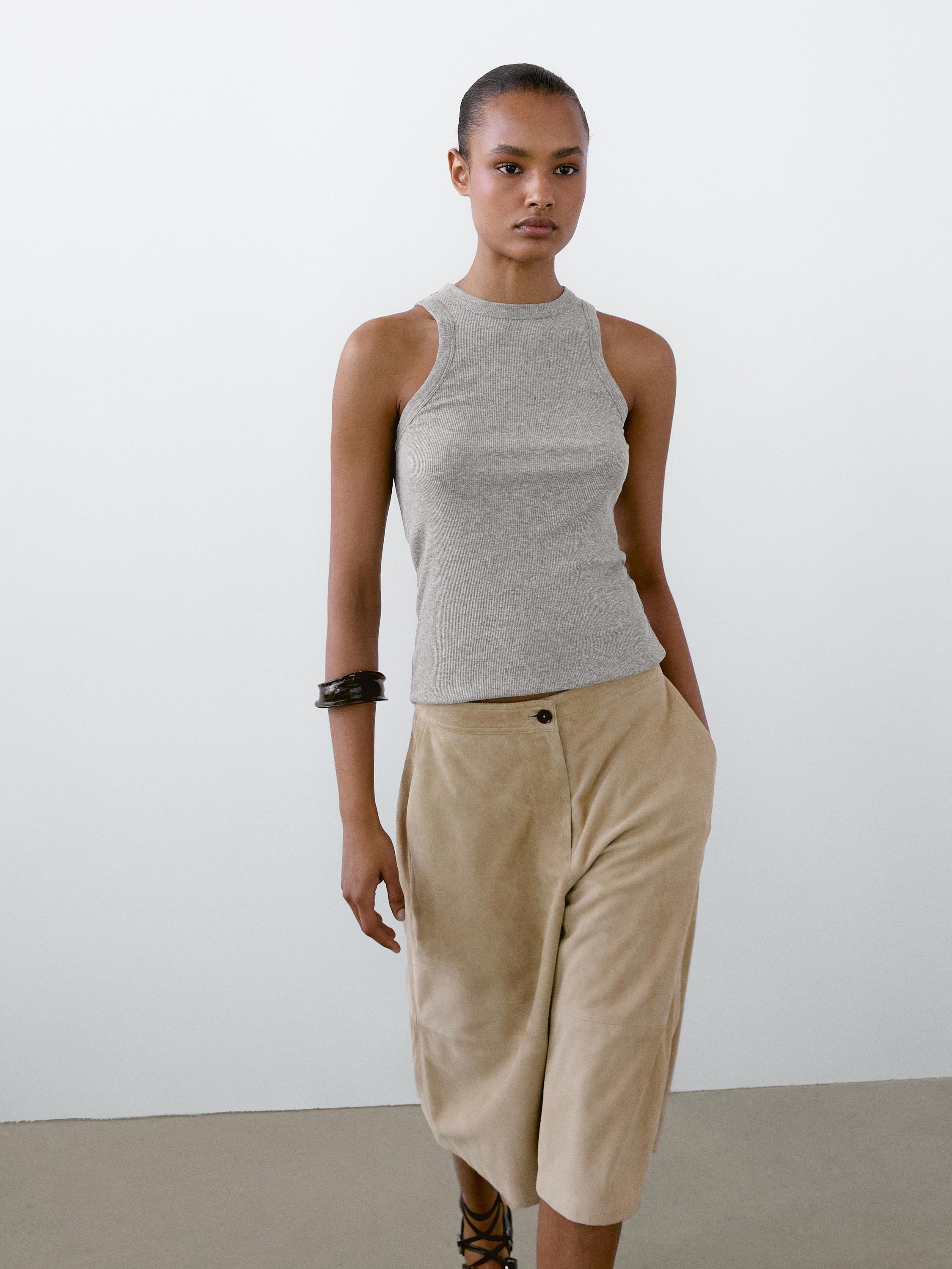 100% cotton halter top
