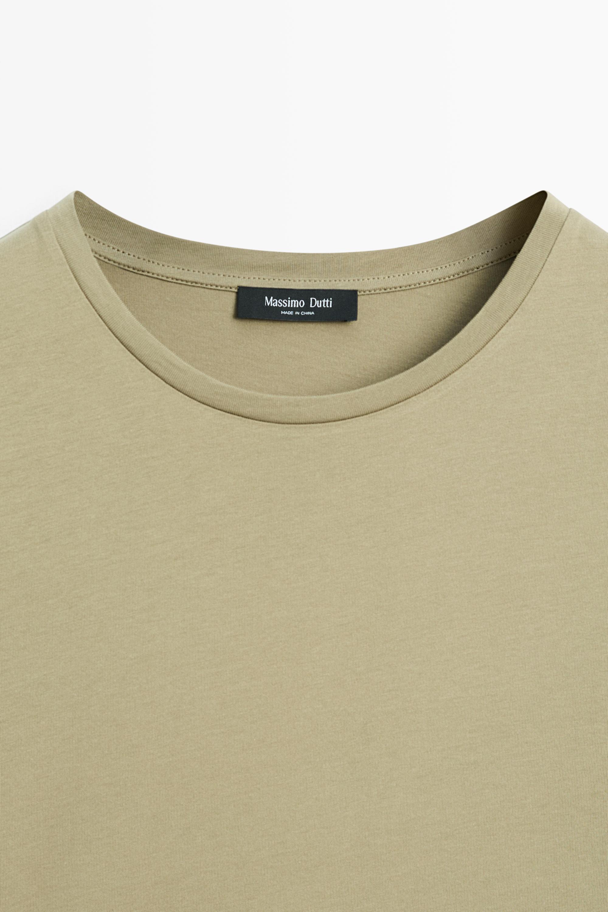 100% cotton short-sleeve T-shirt — PALE GREEN