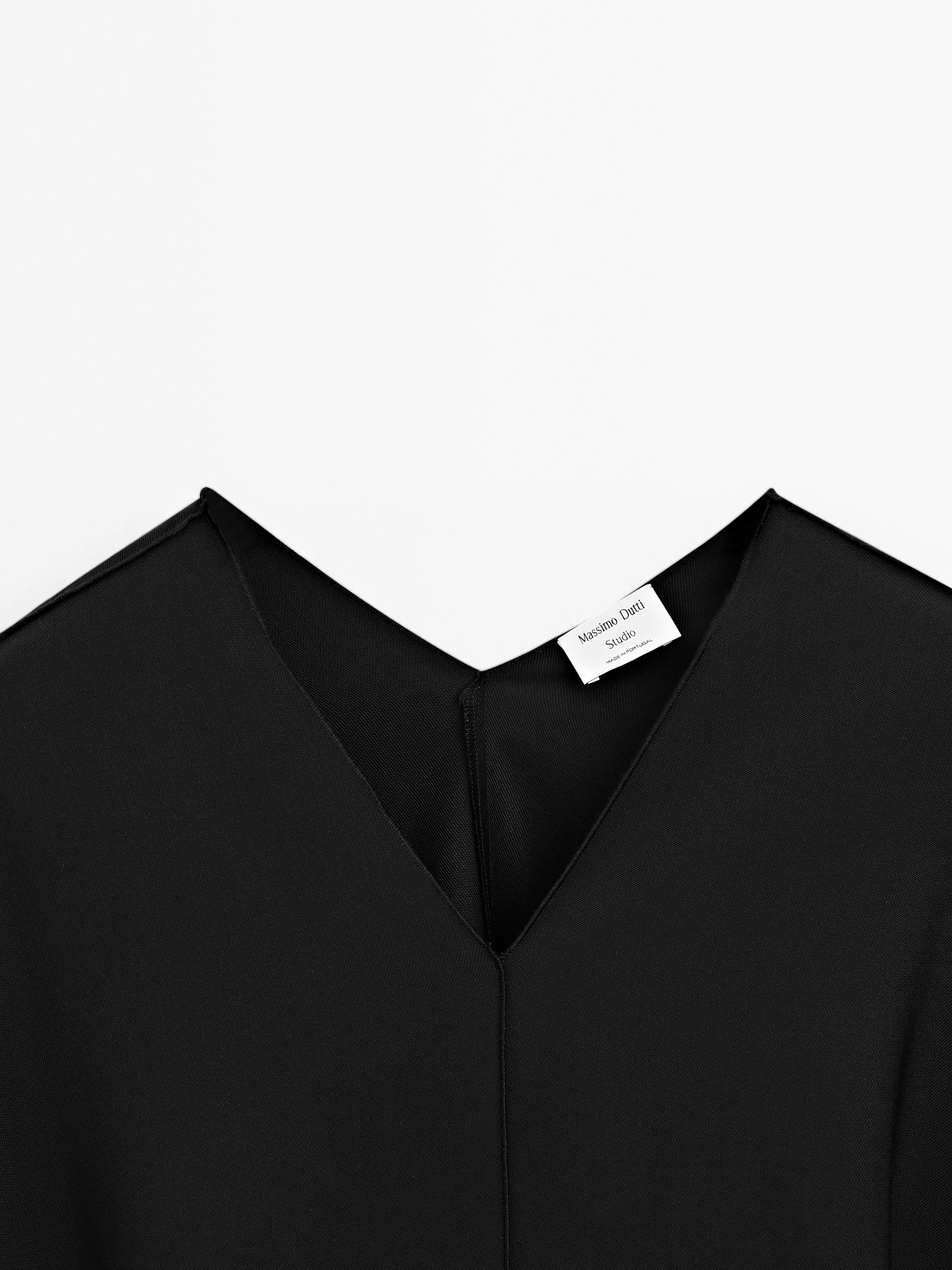 Blouse style cape coupe asymétrique - STUDIO