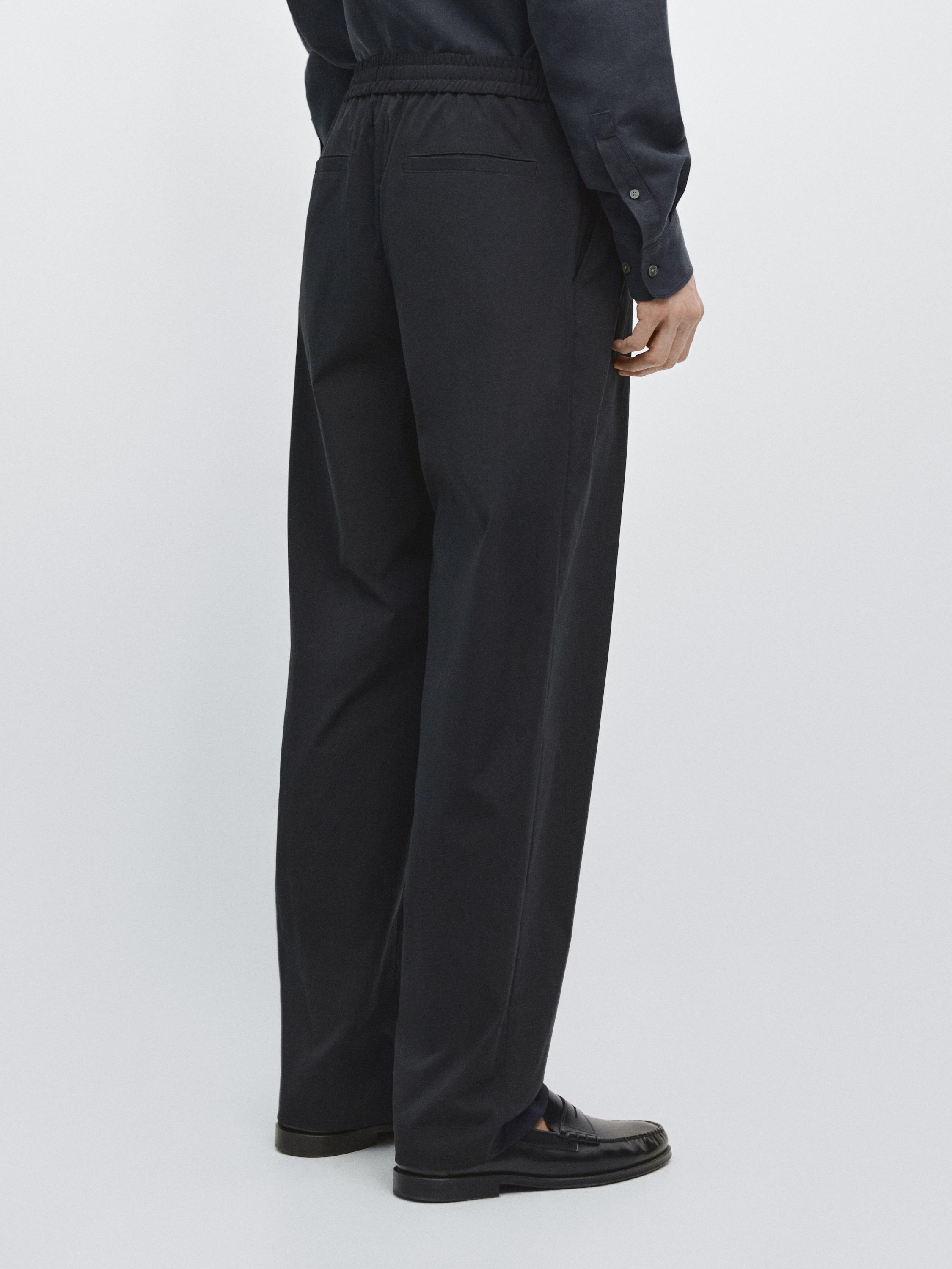 Total look technical trousers — NAVY BLUE