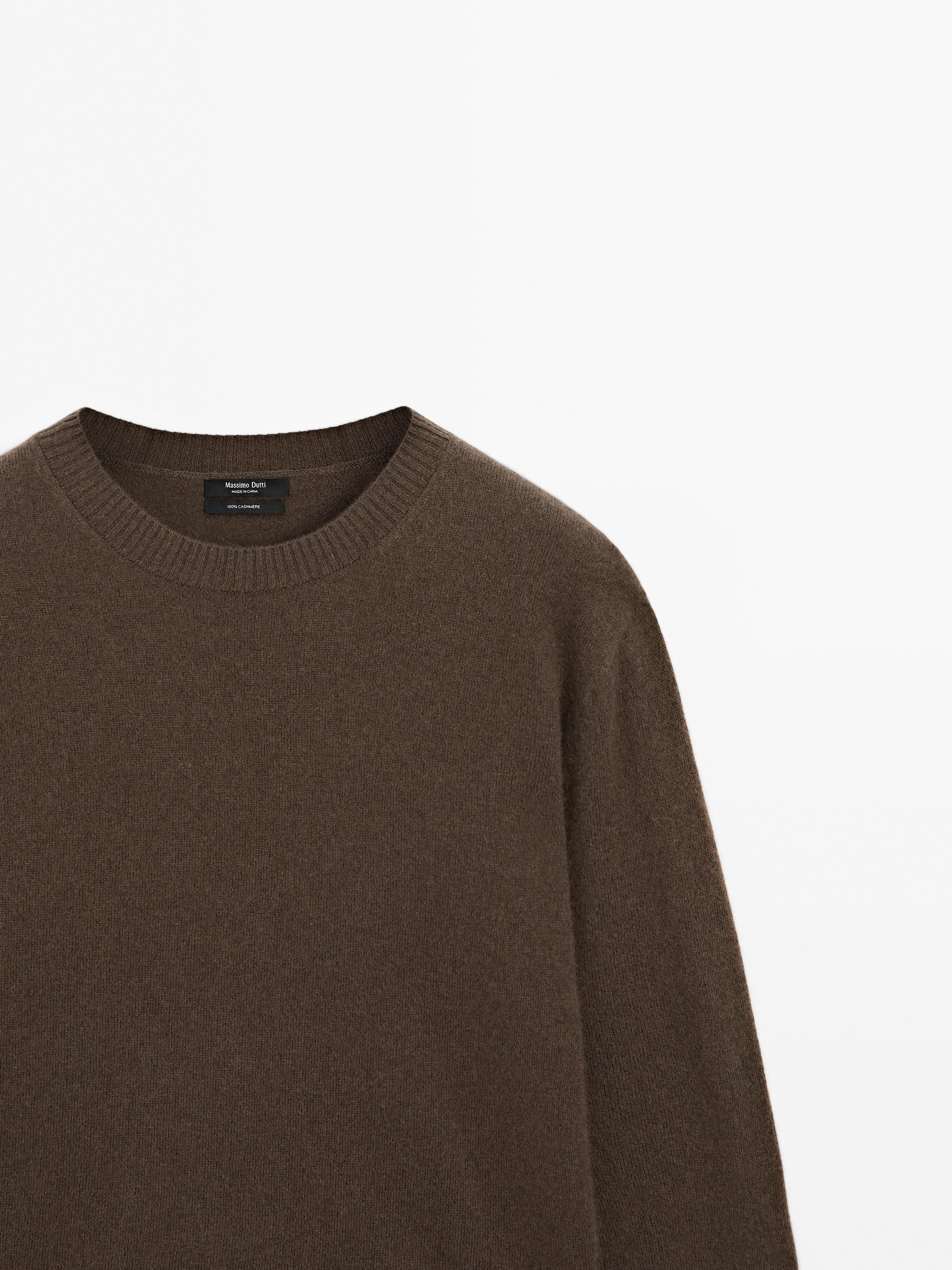 Jersey cuello redondo 100% cashmere